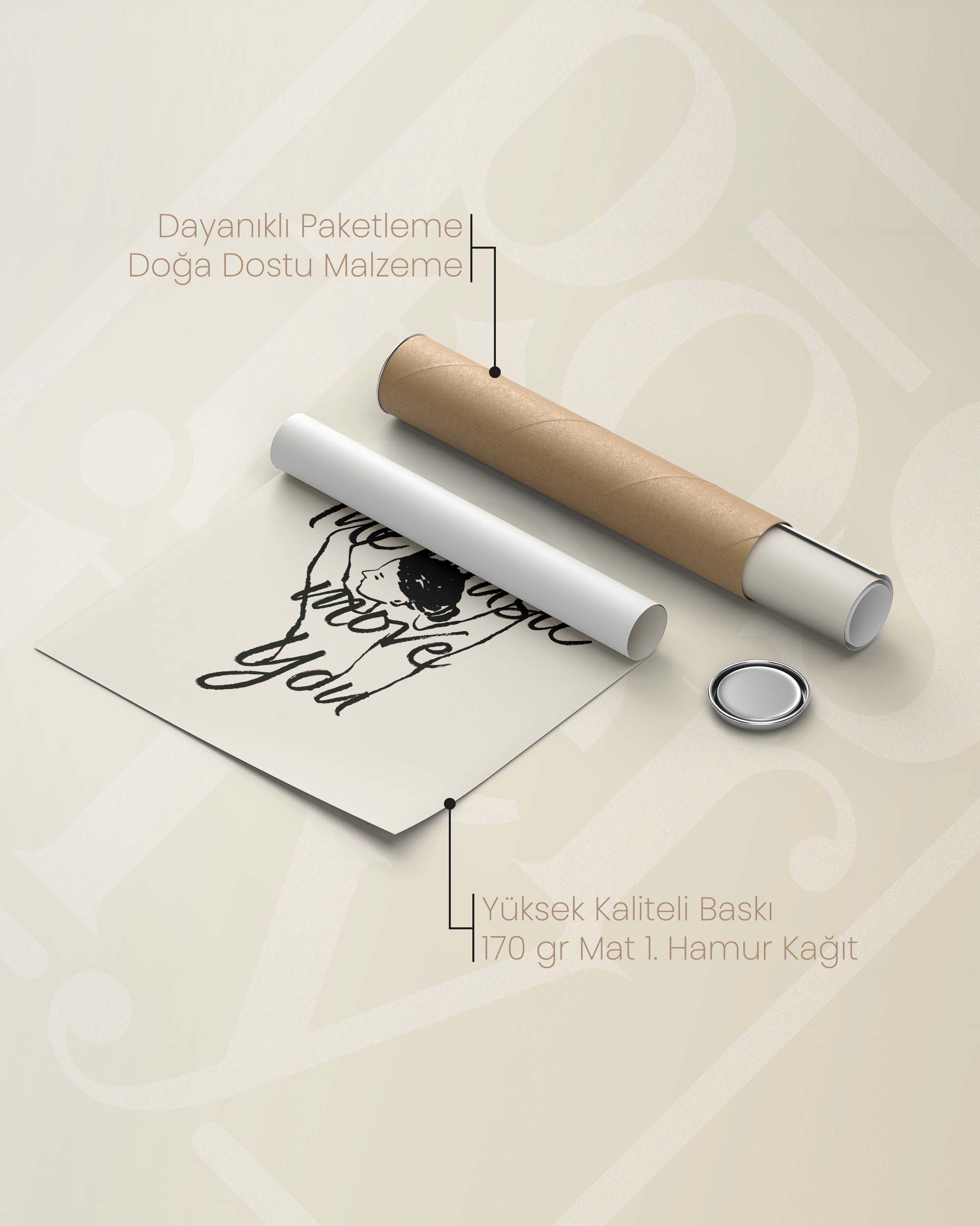 Let the Music Move You – Minimal Çizim & Tipografi Poster