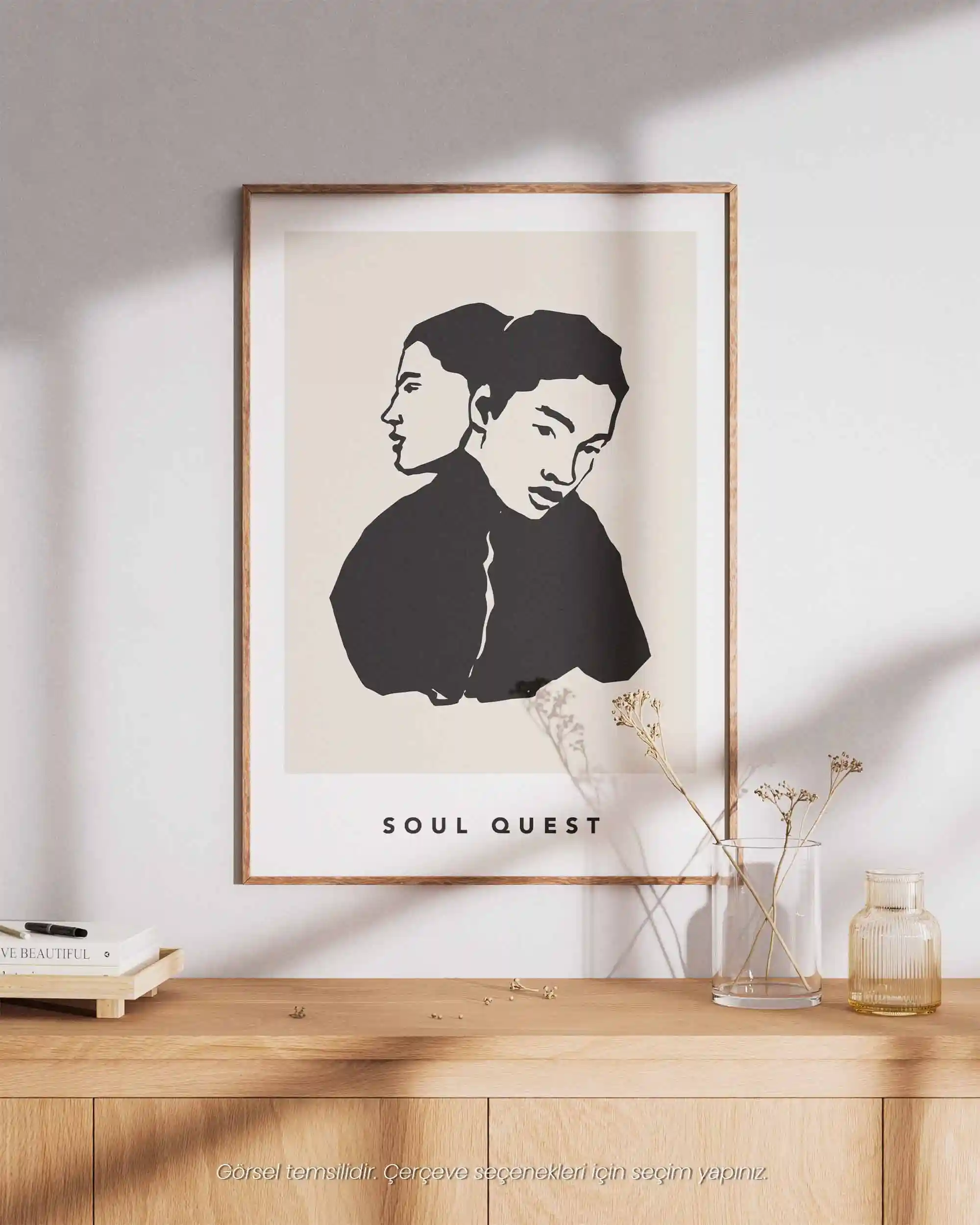 Soul Quest – Minimal Çizim & Modern Sanat Poster