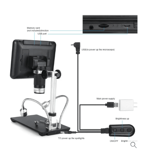 Andonstar AD207 - 7 Inc LCD Ekranlı USB Elektronik Mikroskop