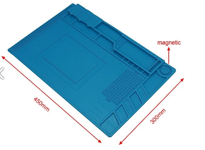 BEB160 30x45cm Manyetik Silikon Ped Vida Tutucu Isıya Dayanıklı