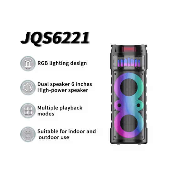 JQS6221 Süper Bass taşınabilir Bluetooth hoparlör 