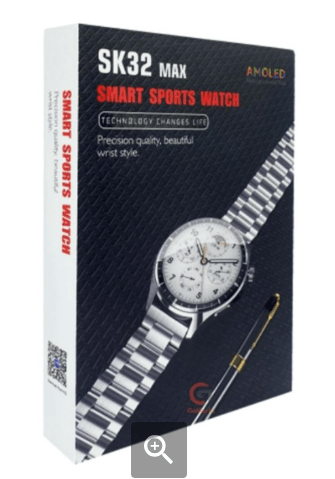 SK32 Max Amoled Ekran Metal / Deri / Kordonlu Dolma Kalemli Watch 4 Pro Akıllı Saat