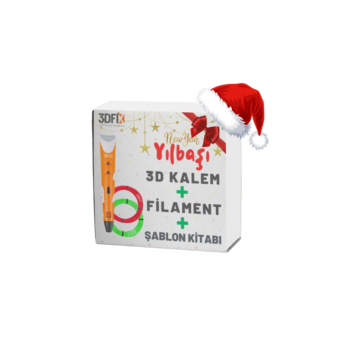 3DFIX 3D Kalem Yılbaşı Tema Seti