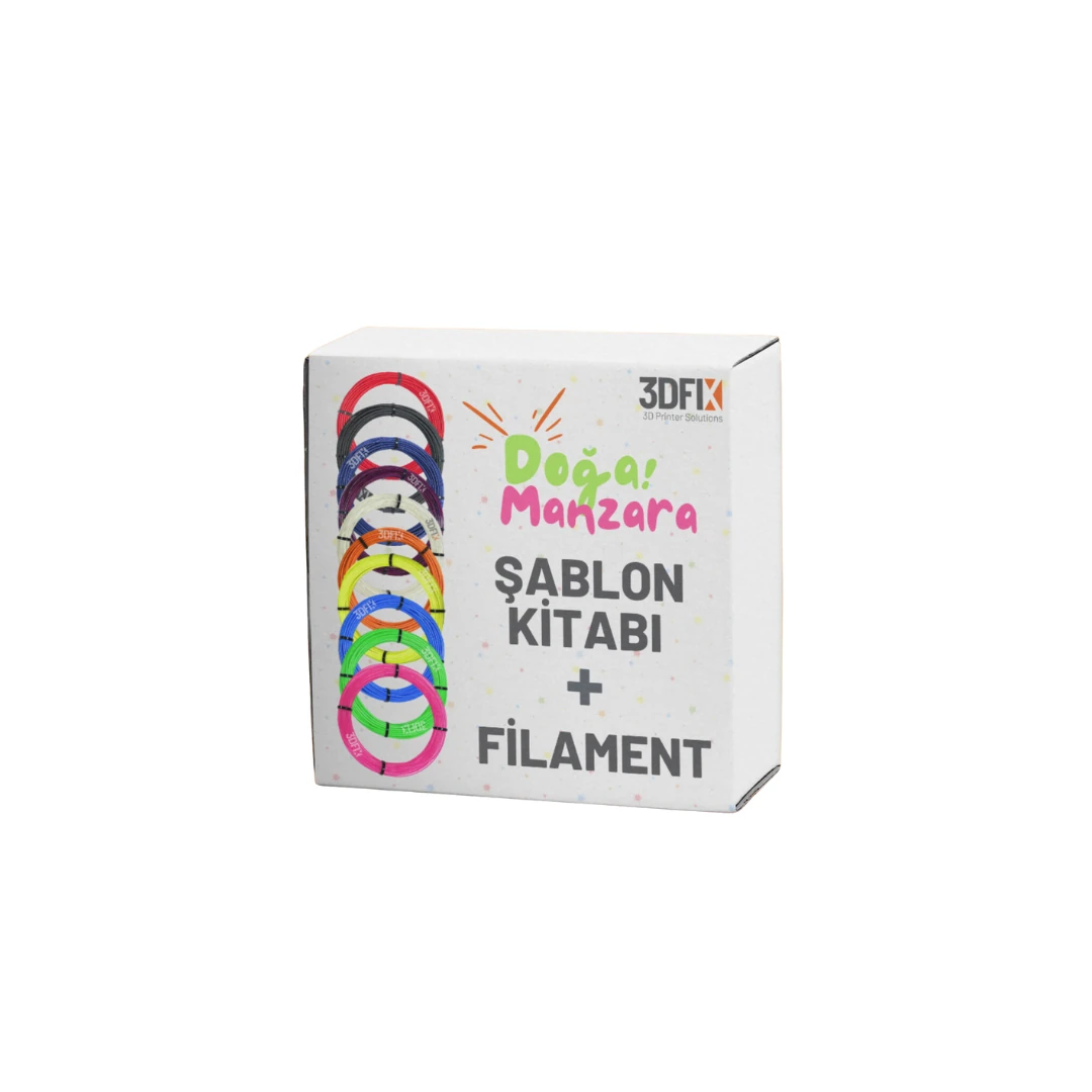 3DFIX 3D Kalem Doğa ve Manzara Tema Seti - (3D Kalemsiz)