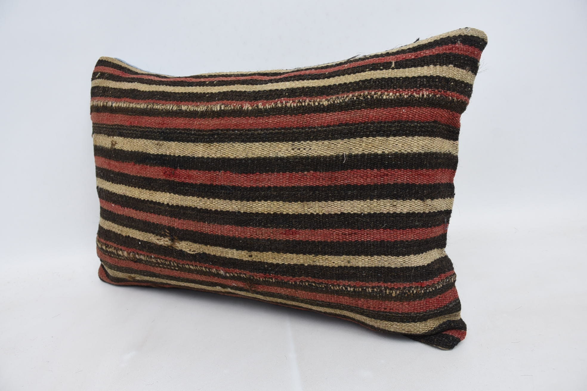 Kilim Pillow, Car Cushion, Turkish Pillow, Vintage Kilim Pillow, 16"x24" Pink Pillow Sham, Vintage Kilim Pillow Pillow