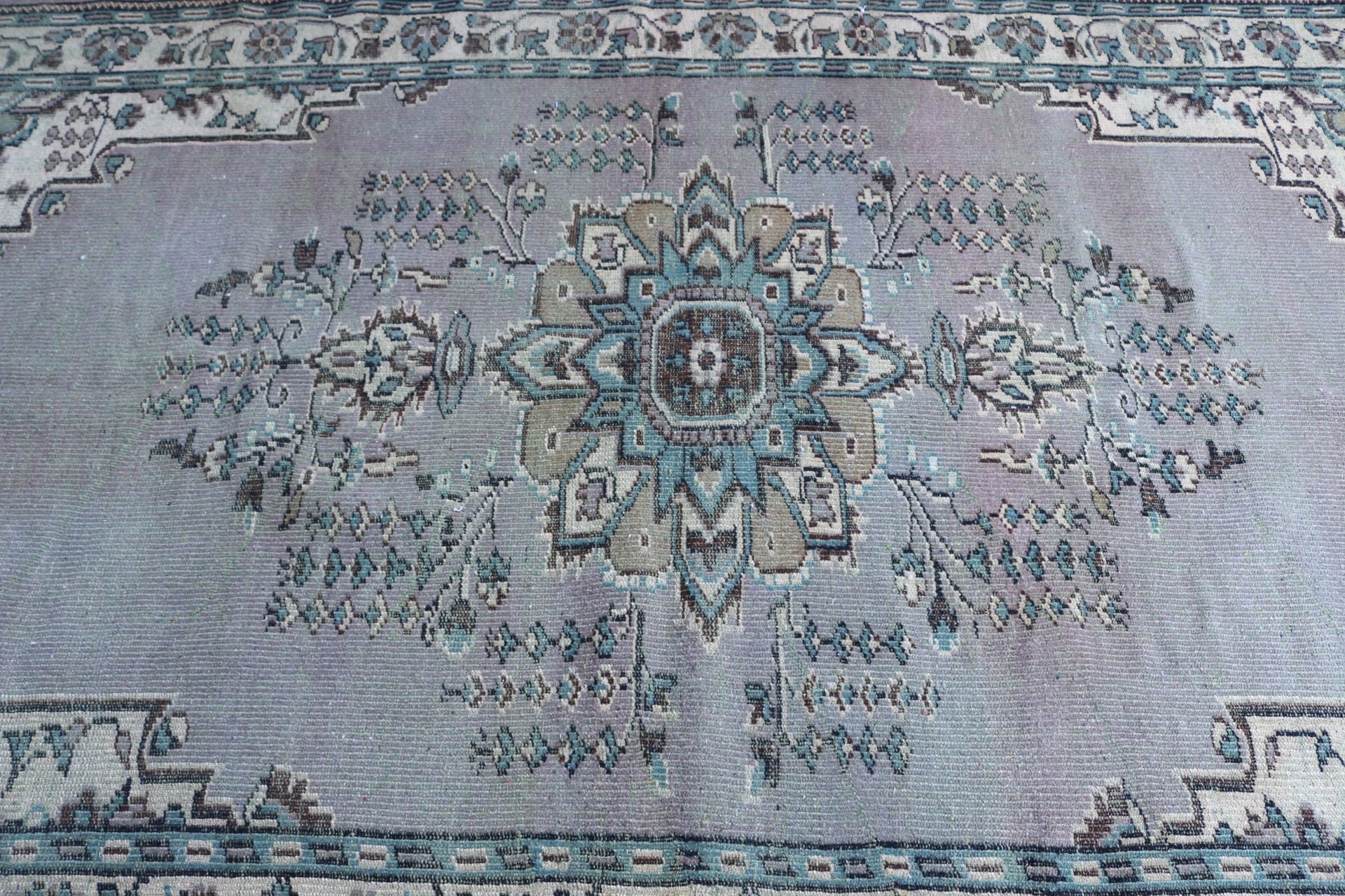 Oryantal Halılar, Salon Halısı, Türk Halısı, 5.8x9.2 ft Büyük Halı, Yatak Odası Halısı, Yeşil Antika Halı, Vintage Halı, Salon Halıları, Sanat Halısı, Havalı Halı