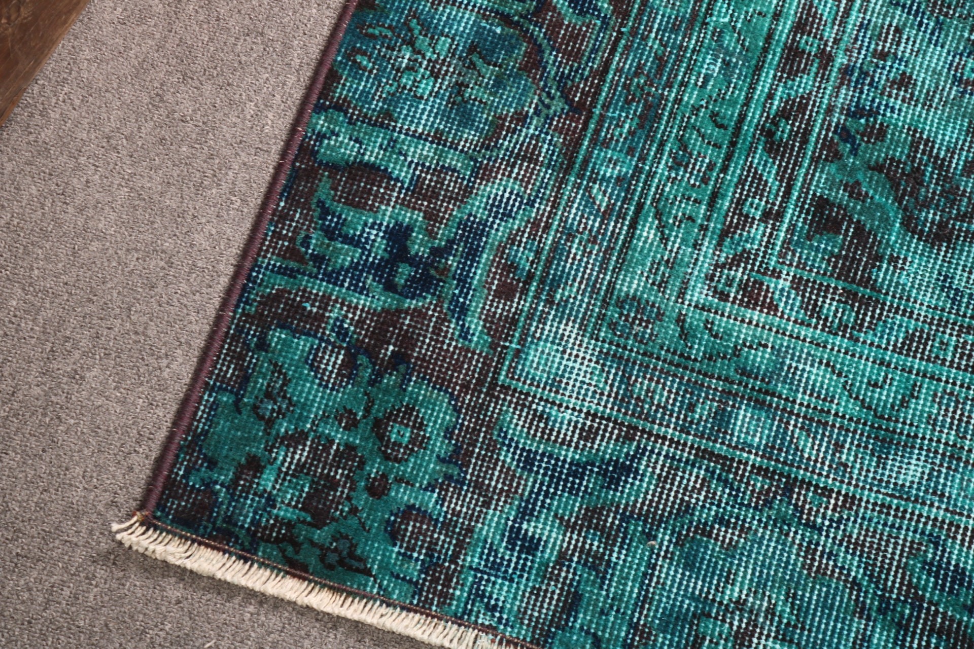 Vintage Rug, Boho Rug, Turkish Rugs, Car Mat Rugs, Green Oriental Rugs, Moroccan Rug, 2x3.1 ft Small Rug, Bath Rug, Rugs for Small Boho