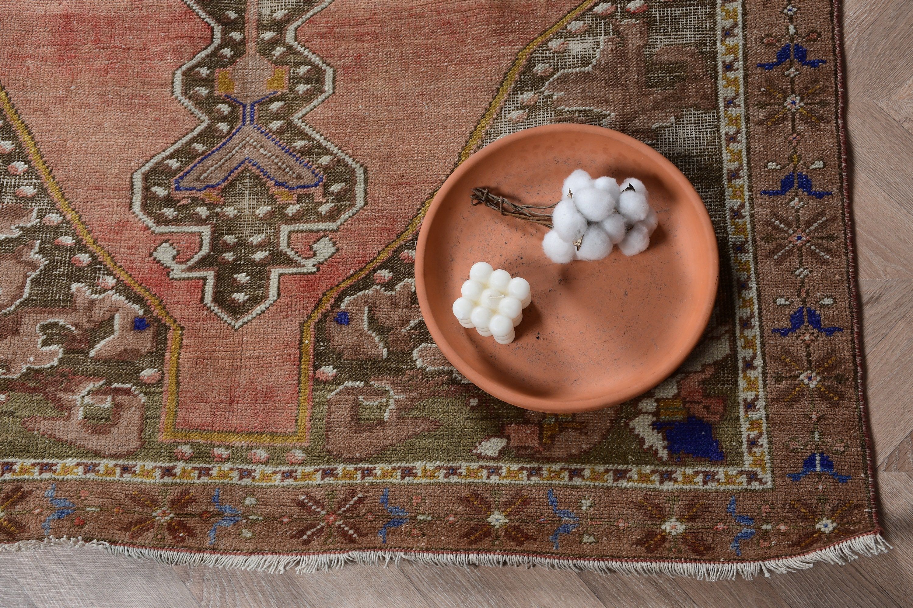 Turkish Rugs, Moroccan Rugs, Antique Rug, Beige Moroccan Rug, Vintage Rugs, Boho Rugs, 3.7x7 ft Area Rug, Living Room Rugs, Dining Room Rug