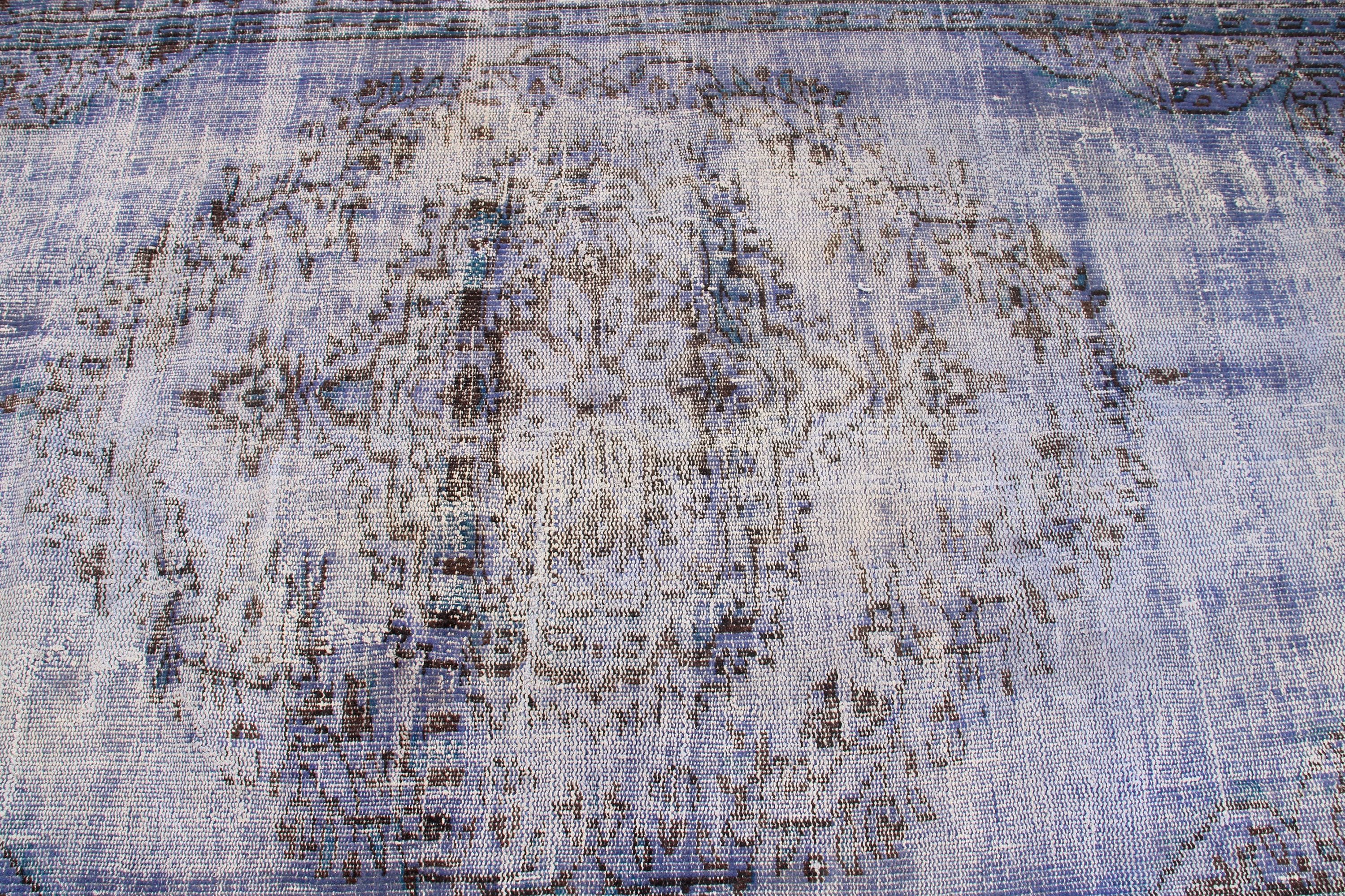 4.9x8.6 ft Large Rug, Handwoven Rug, Turkish Rug, Statement Rugs, Bedroom Rugs, Large Boho Rugs, Floor Rugs, Vintage Rugs, Blue Modern Rug