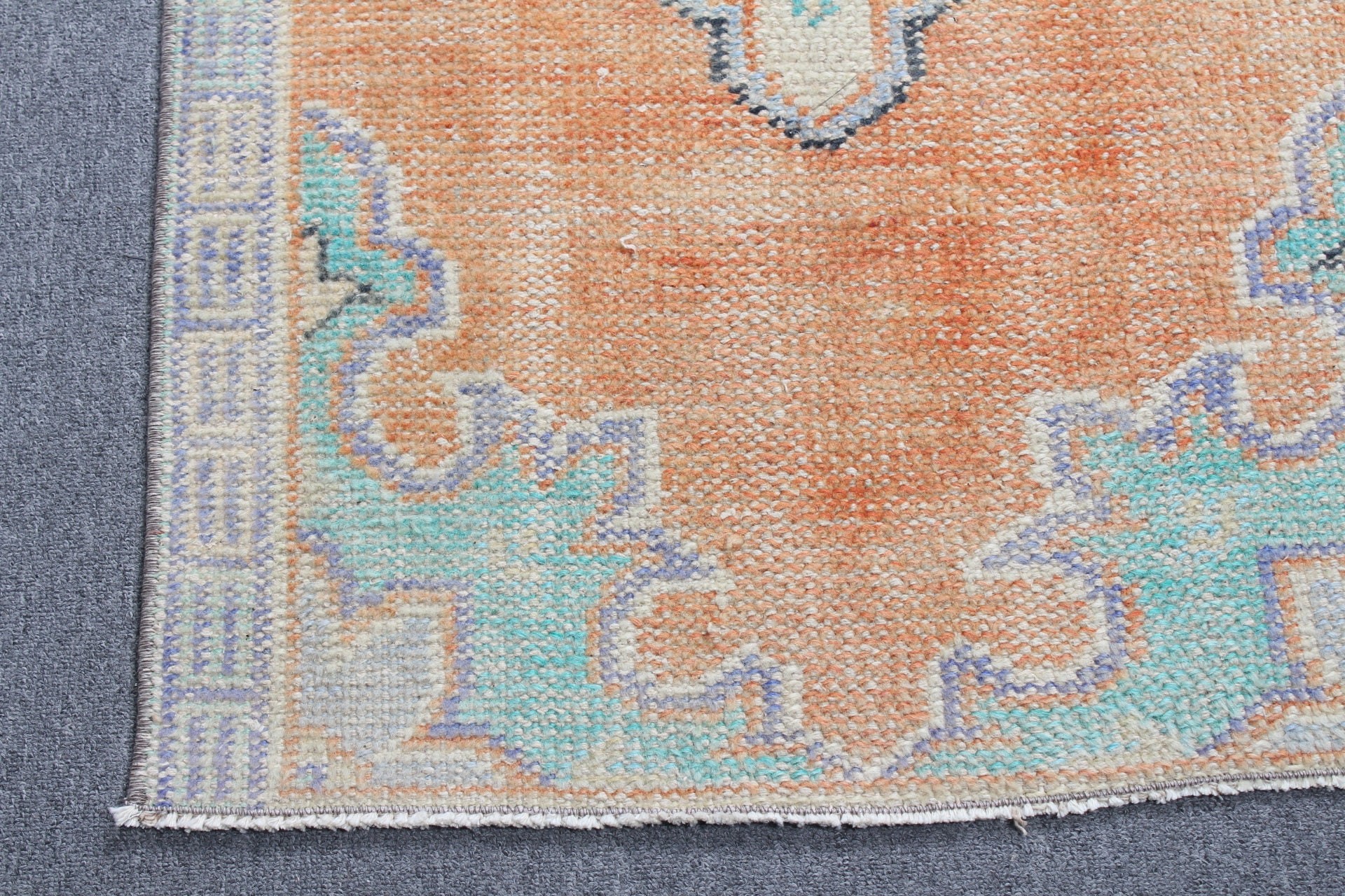 Bedroom Rugs, 2.4x4.4 ft Small Rugs, Rugs for Car Mat, Orange Kitchen Rugs, Wool Rug, Turkish Rug, Vintage Rug, Home Decor Rug, Old Rug