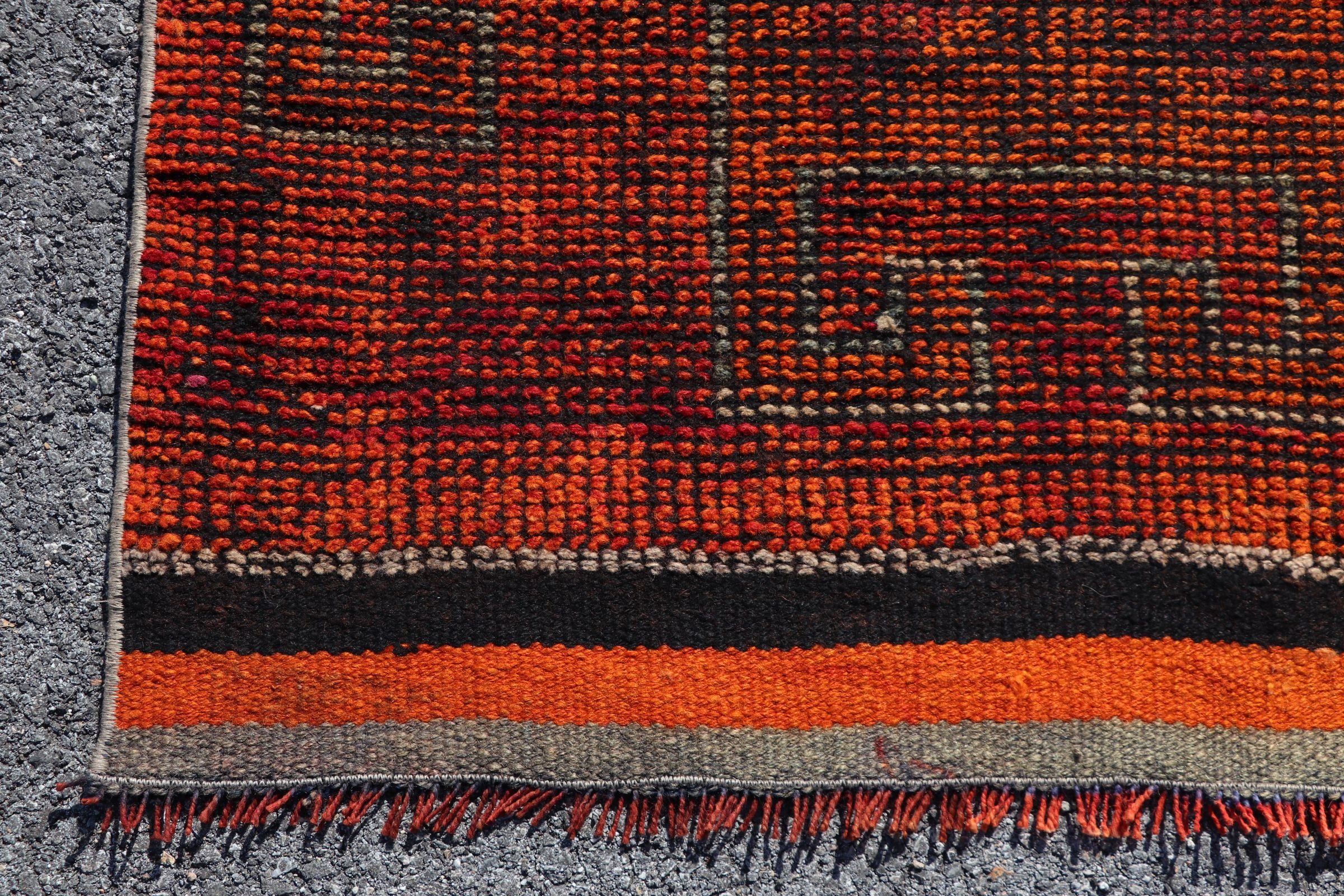 Oushak Rug, Hallway Rugs, Turkish Rugs, Vintage Rug, Moroccan Rug, Cute Rugs, Kitchen Rugs, 3.1x11.2 ft Runner Rug, Orange Antique Rugs