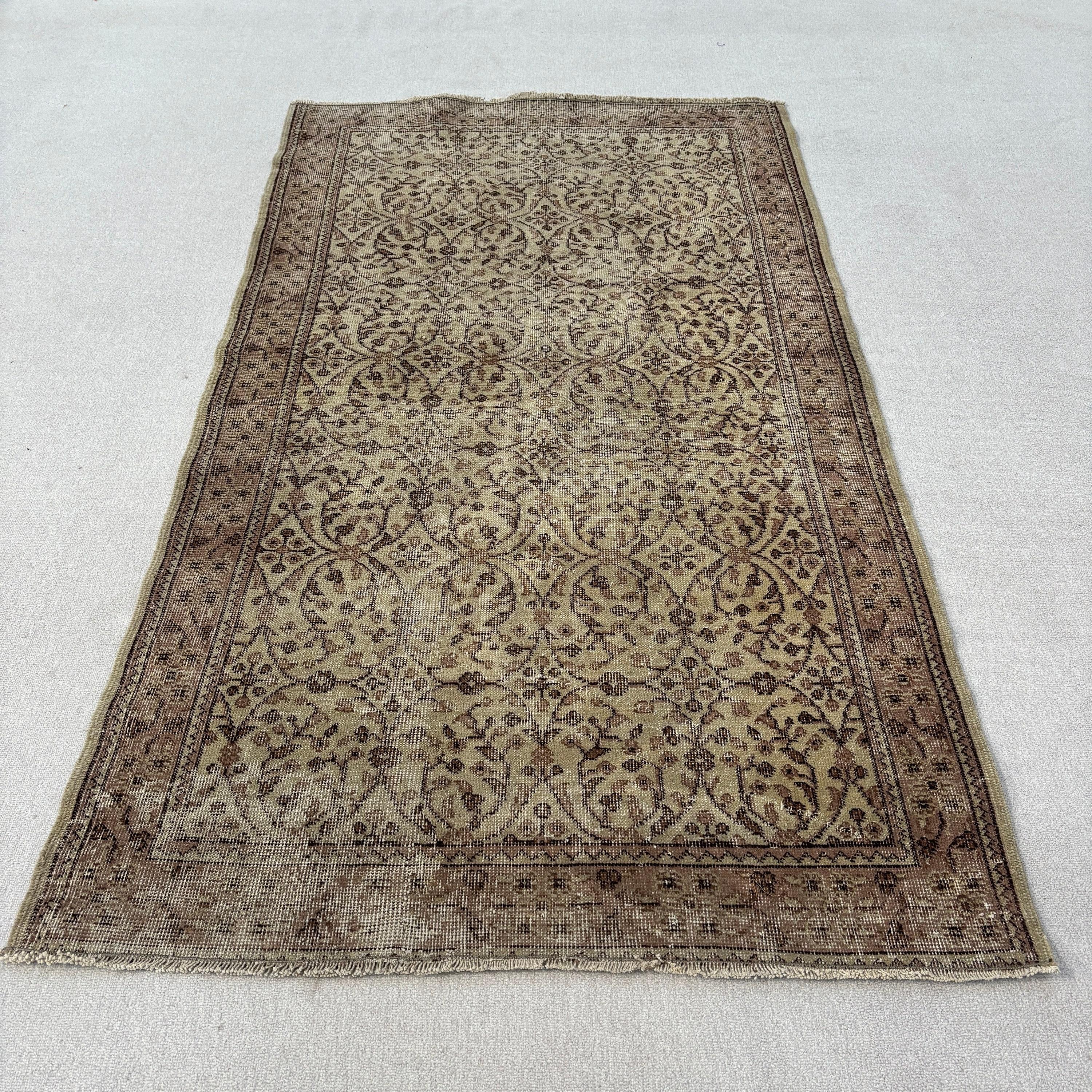 Yün Halılar, Yemek Odası Halıları, Modern Halılar, Vintage Halılar, 3,8x6,7 ft Alan Halısı, Türk Halısı, Bej Yatak Odası Halısı, Oturma Odası Halıları, Dış Mekan Halıları