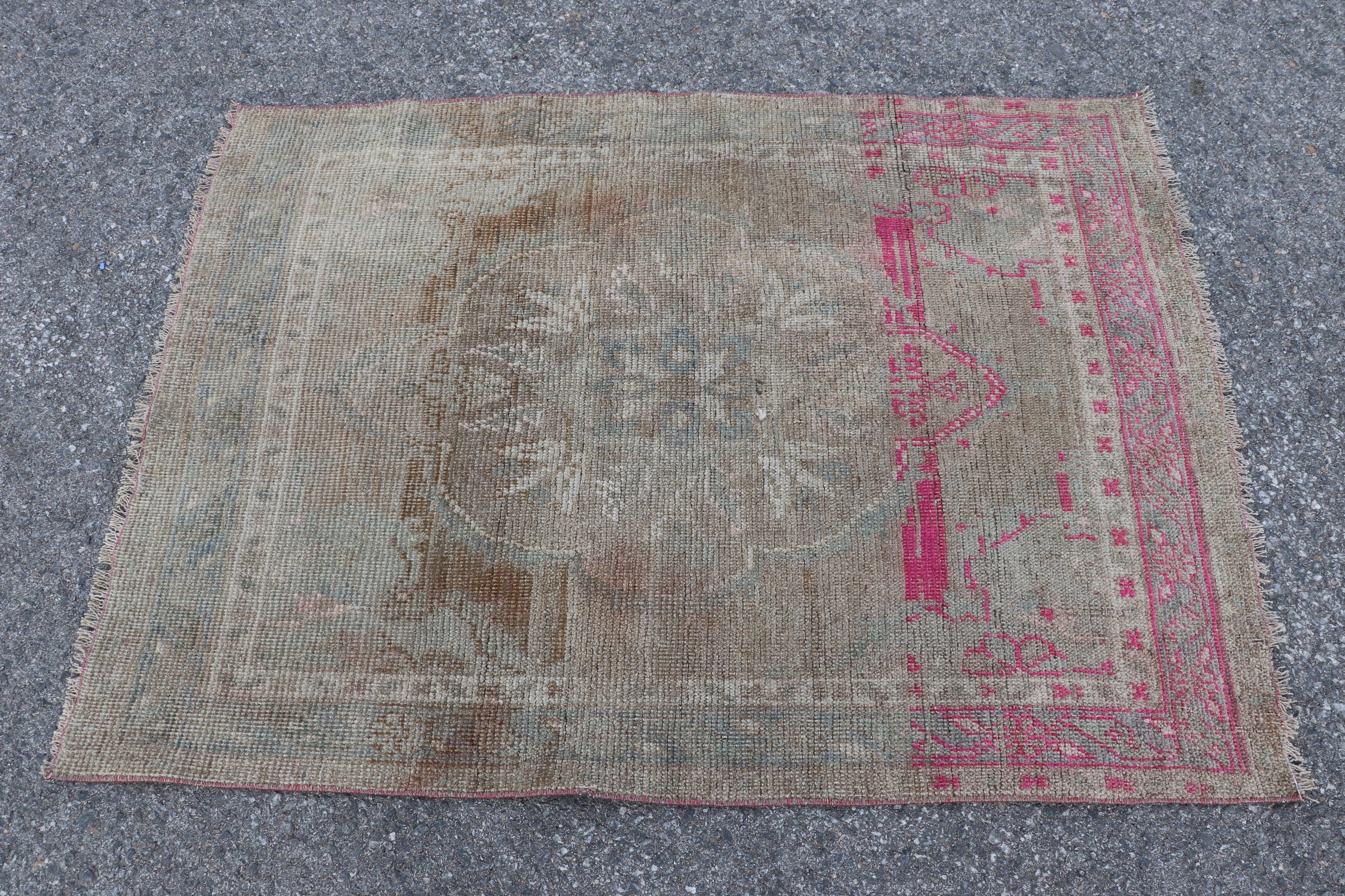 Ev Dekor Halısı, 3.4x4.7 ft Aksan Halıları, Yatak Odası Halıları, Çocuk Halısı, Türk Halısı, Boho Halısı, Yatak Odası Halıları, Pembe Havalı Halı, Vintage Halı