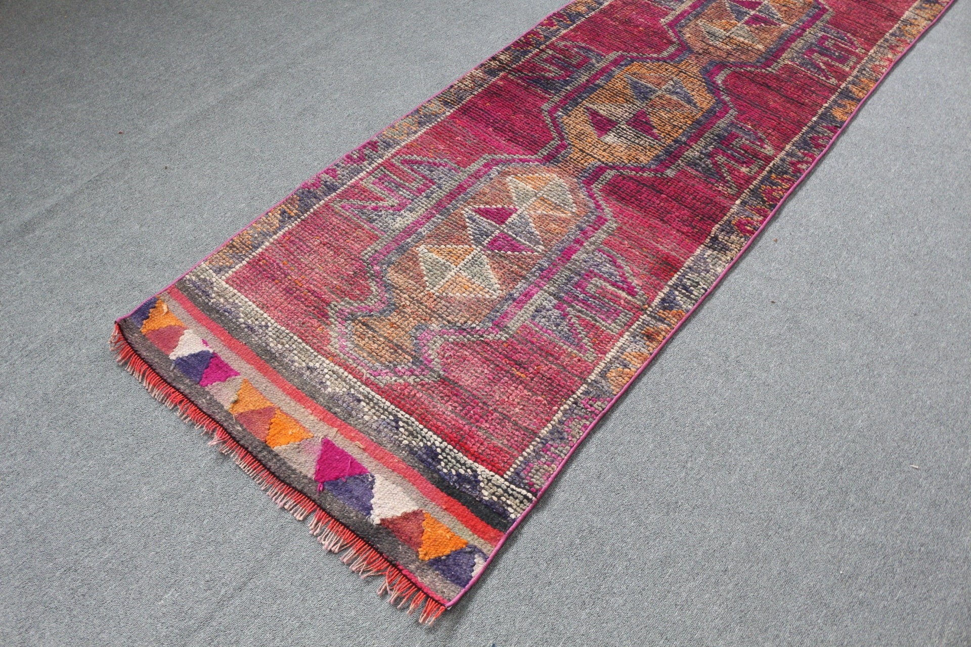 Moroccan Rug, Rugs for Stair, 2.7x9.4 ft Runner Rug, Cute Rugs, Stair Rugs, Turkish Rug, Oriental Rug, Vintage Rug, Purple Home Decor Rugs