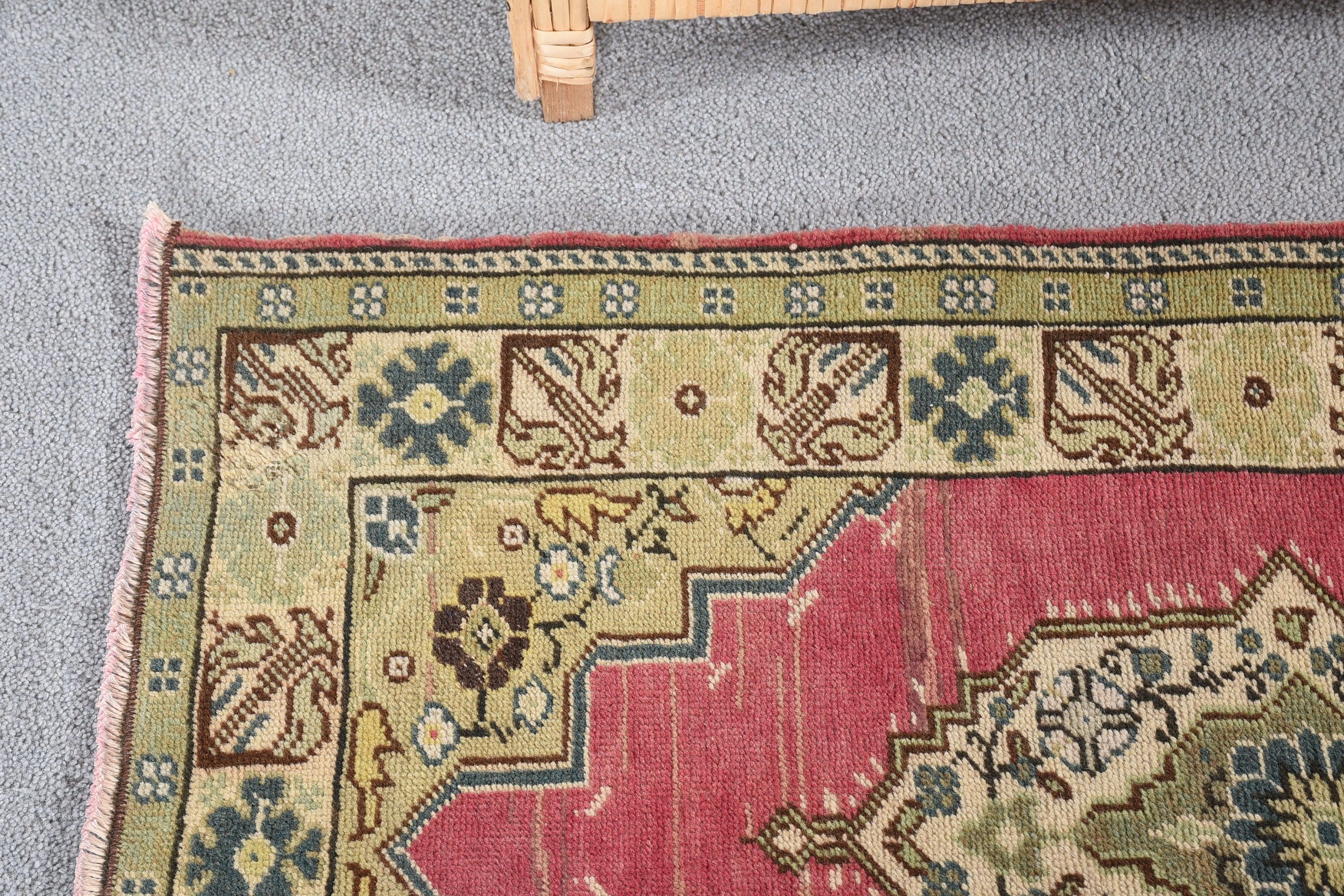 Kitchen Rugs, Vintage Rugs, Custom Rugs, Antique Rug, Green Oriental Rugs, 1.9x3 ft Small Rug, Turkish Rug, Wall Hanging Rug, Anatolian Rug