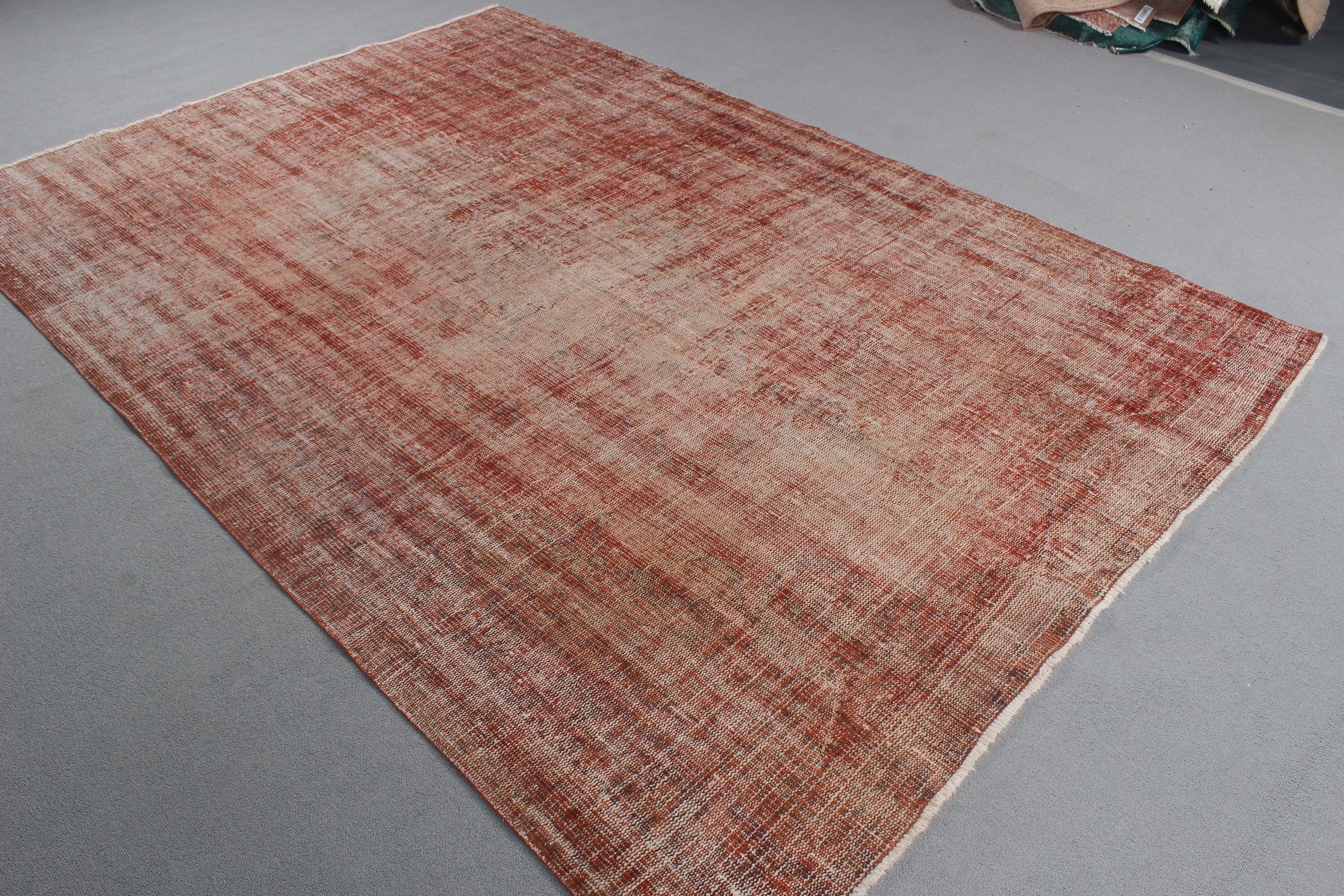 Pink Home Decor Rug, Floor Rug, Anatolian Rugs, 6x8.8 ft Large Rug, Turkish Rugs, Living Room Rugs, Vintage Rugs, Large Vintage Rugs