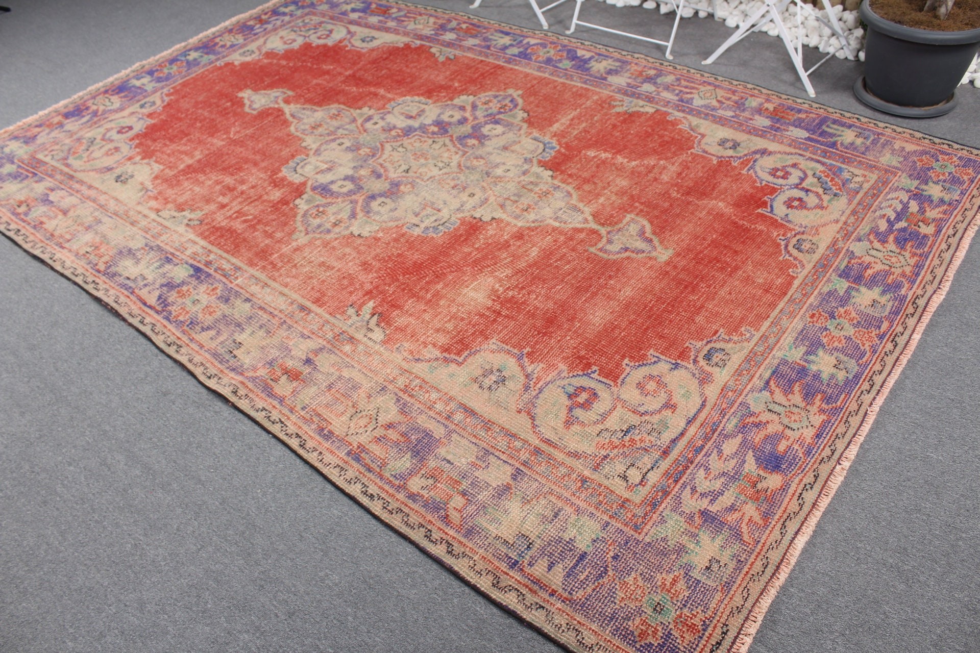 Bedroom Rug, Antique Rug, Outdoor Rug, Rugs for Salon, Red Floor Rug, Salon Rug, 6.5x9.8 ft Large Rug, Turkish Rug, Floor Rug, Vintage Rugs