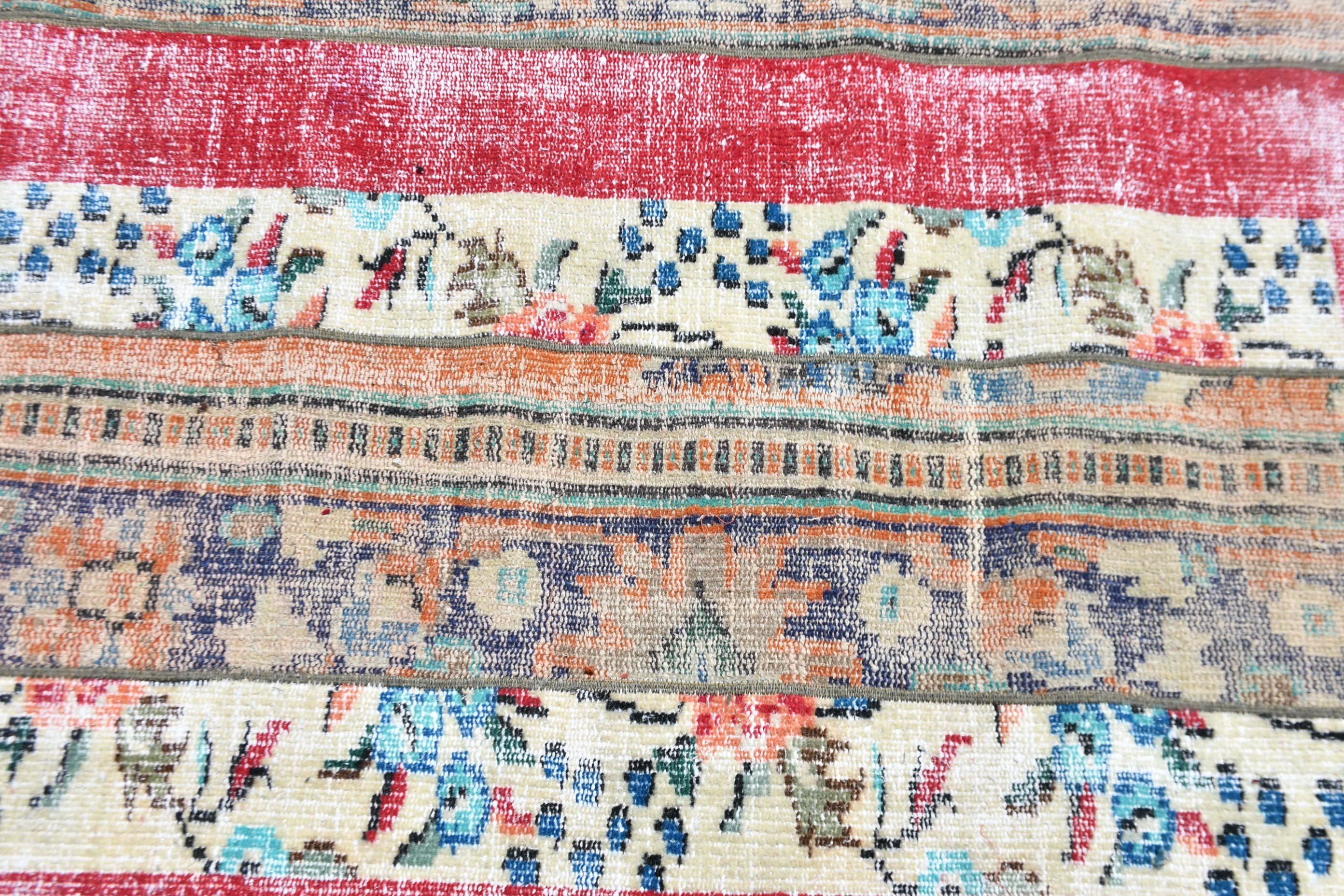 Old Rugs, Turkish Rug, Rugs for Kitchen, 3.4x3.9 ft Small Rug, Vintage Rug, Bedroom Rug, Modern Bath Mat Rugs, Bathroom Rug, Wool Rug