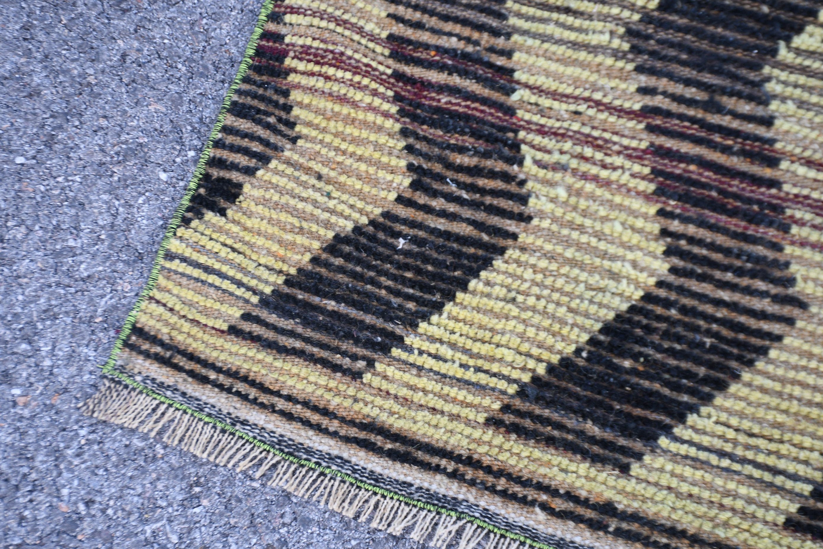 Yellow Home Decor Rug, 3.6x6.2 ft Accent Rugs, Kitchen Rug, Boho Rug, Cool Rug, Entry Rugs, Turkish Rugs, Vintage Rug, Kilim