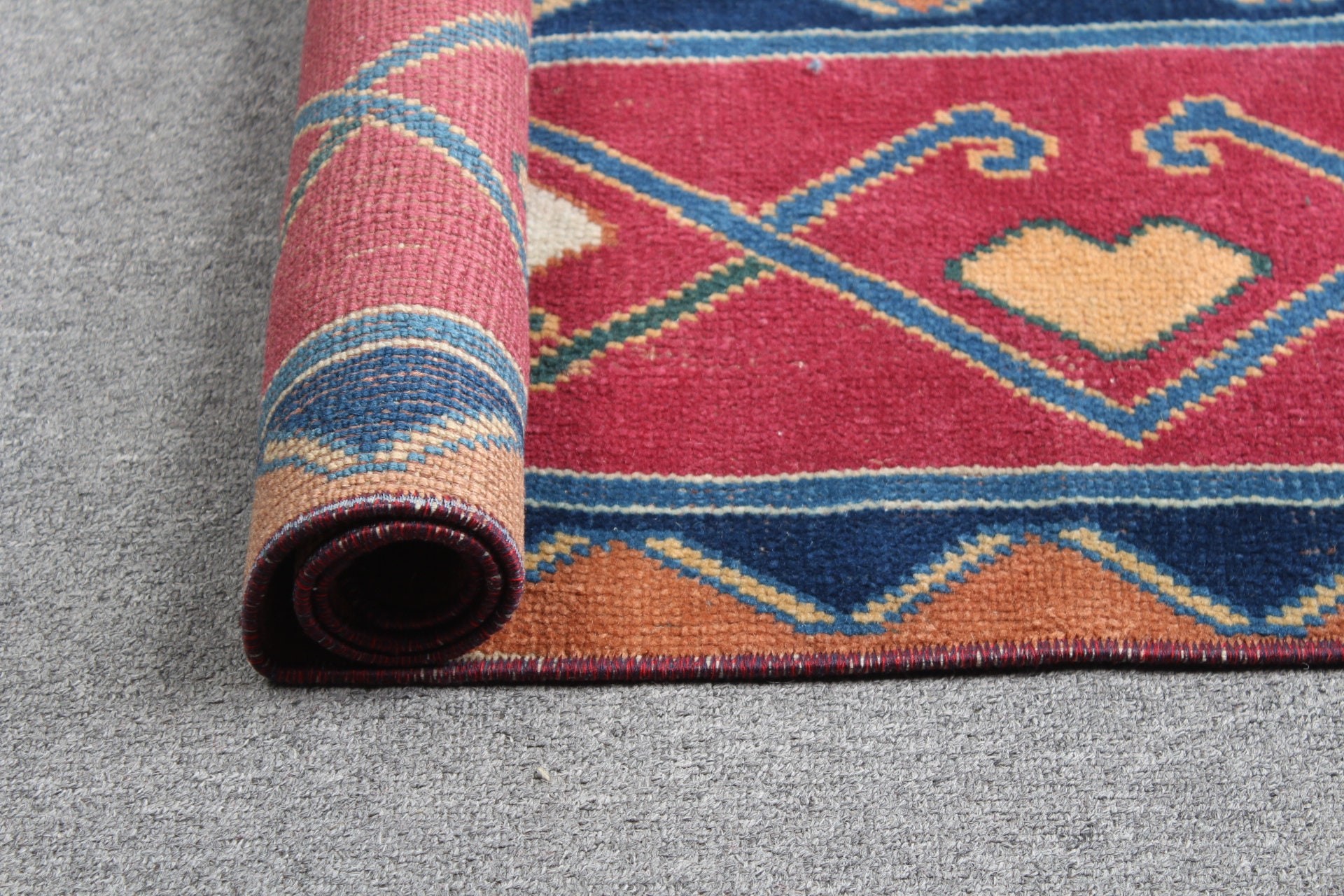 1.6x3.6 ft Small Rugs, Vintage Rugs, Aztec Rug, Home Decor Rug, Turkish Rugs, Pink Oriental Rugs, Kitchen Rugs, Door Mat Rug