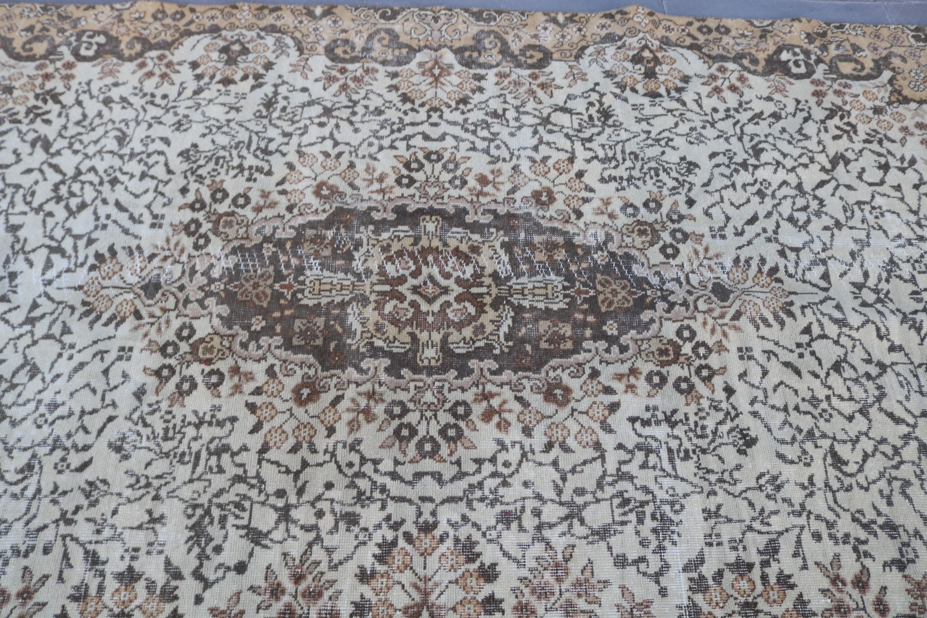 Living Room Rug, Anatolian Rugs, Salon Rug, Vintage Rugs, Turkish Rug, Rugs for Bedroom, 5.3x9 ft Large Rugs, Antique Rug, Pale Rugs
