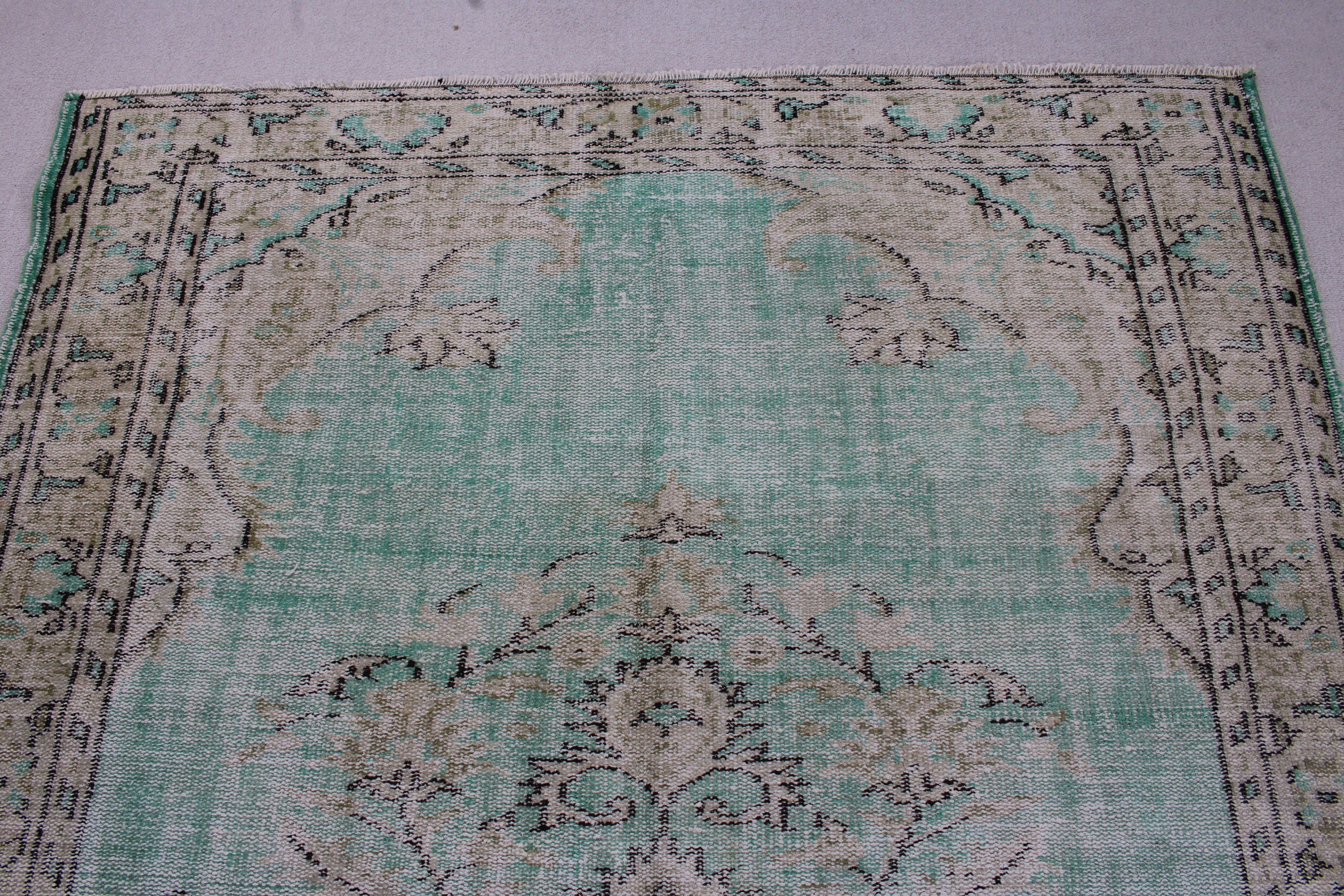 Oryantal Halılar, Kahverengi Geometrik Halılar, Oturma Odası Halıları, Vintage Halılar, 5.5x8.4 ft Büyük Halı, Türk Halıları, Büyük Vintage Halı