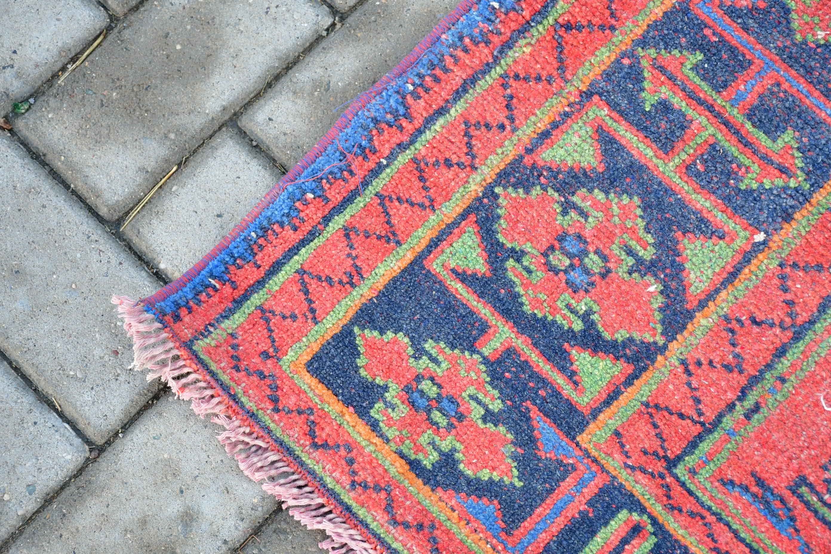 Turkish Rug, Salon Rugs, Floor Rugs, Dining Room Rugs, Vintage Rug, Red Bedroom Rugs, 4.7x11.2 ft Large Rug, Wool Rug, Aztec Rug, Cute Rug