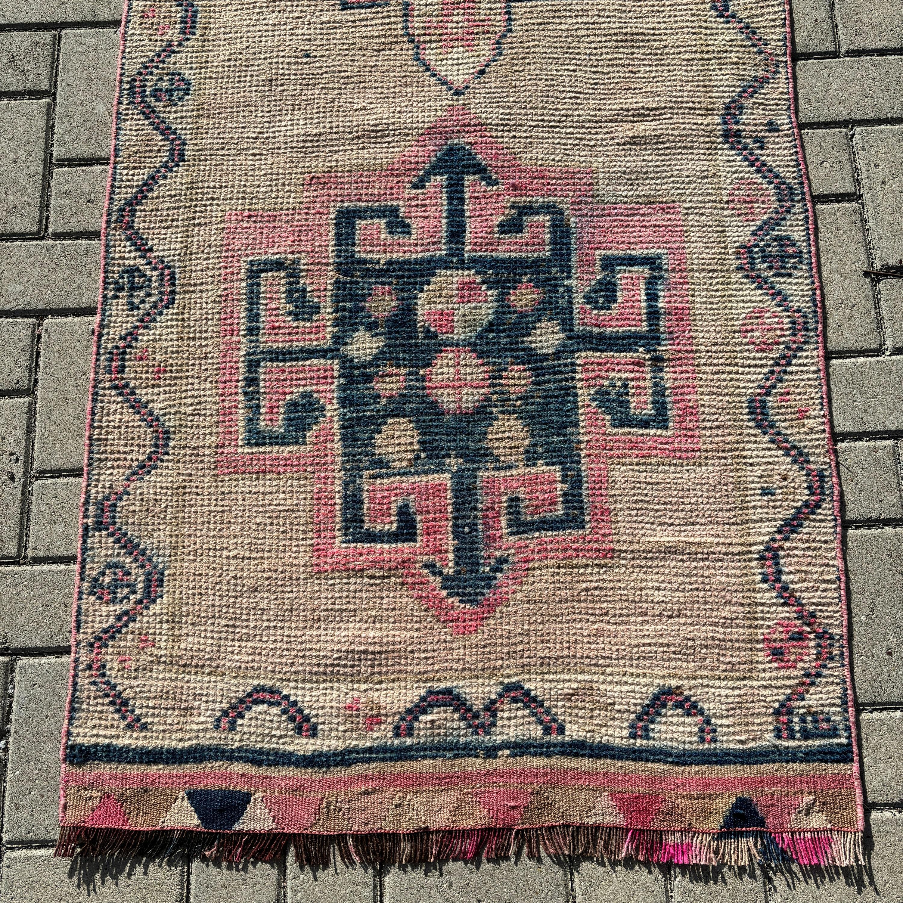 Koridor Halısı, Türk Halıları, Vintage Halı, Lüks Halı, Bej Anadolu Halıları, Koridor Halısı, Oushak Halıları, 2,8x10,2 ft Runner Halısı, Antik Halı