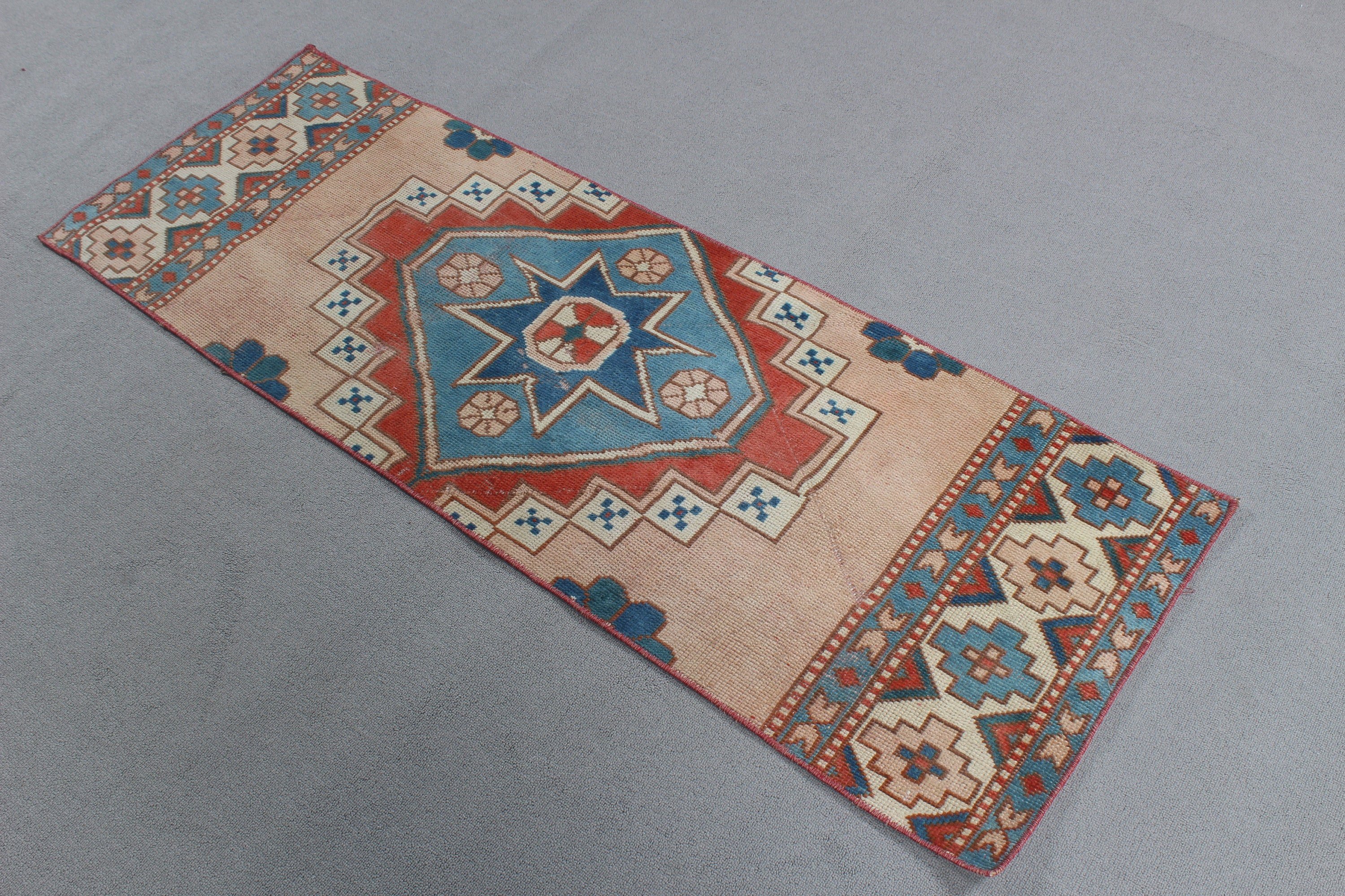 Kabile Halısı, Bej Zemin Halıları, Koridor Halısı, Oushak Halıları, Vintage Runner Halısı, Türk Halısı, Antika Halılar, 1.8x5.2 ft Runner Halısı, Vintage Halılar