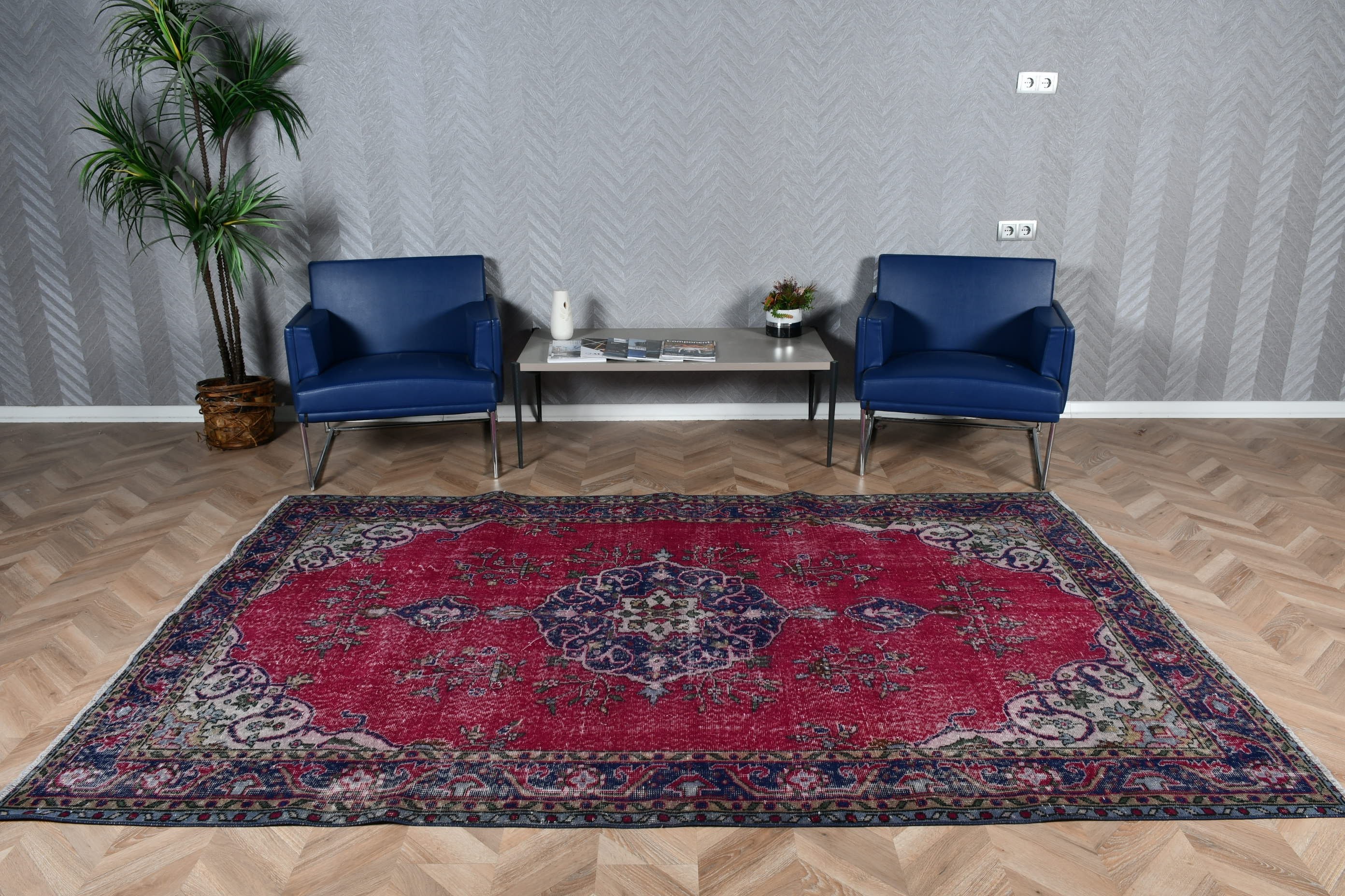 5.8x9.2 ft Large Rug, Purple Anatolian Rugs, Turkish Rug, Salon Rug, Vintage Rug, Living Room Rugs, Moroccan Rug, Cute Rug, Home Decor Rugs