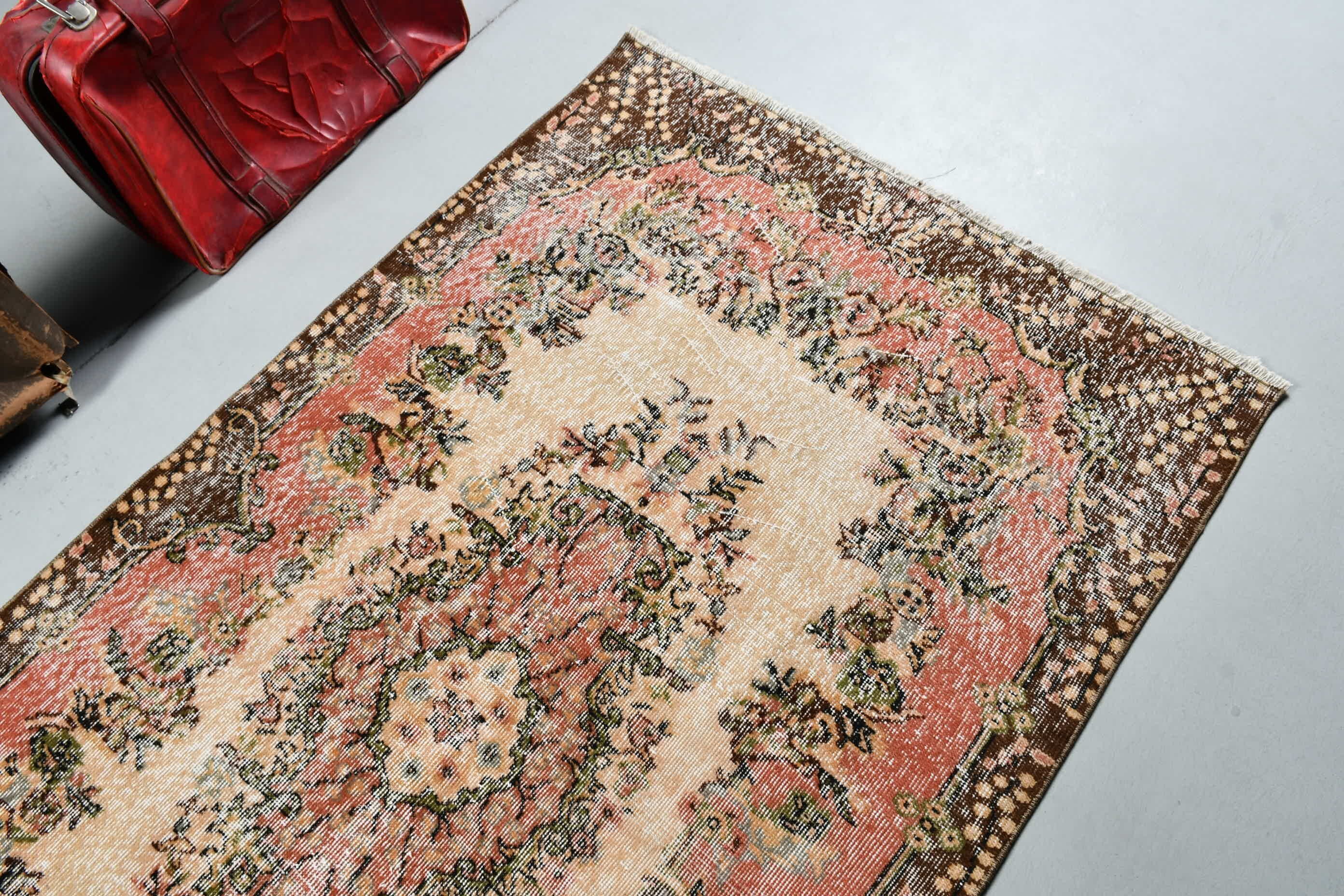 Fas Halısı, Çocuk Halısı, Pembe Anadolu Halısı, Türk Halısı, Soğuk Halı, 3,8x6,7 ft Alan Kilimi, Vintage Halı, Yemek Odası Halıları, Yer Halısı