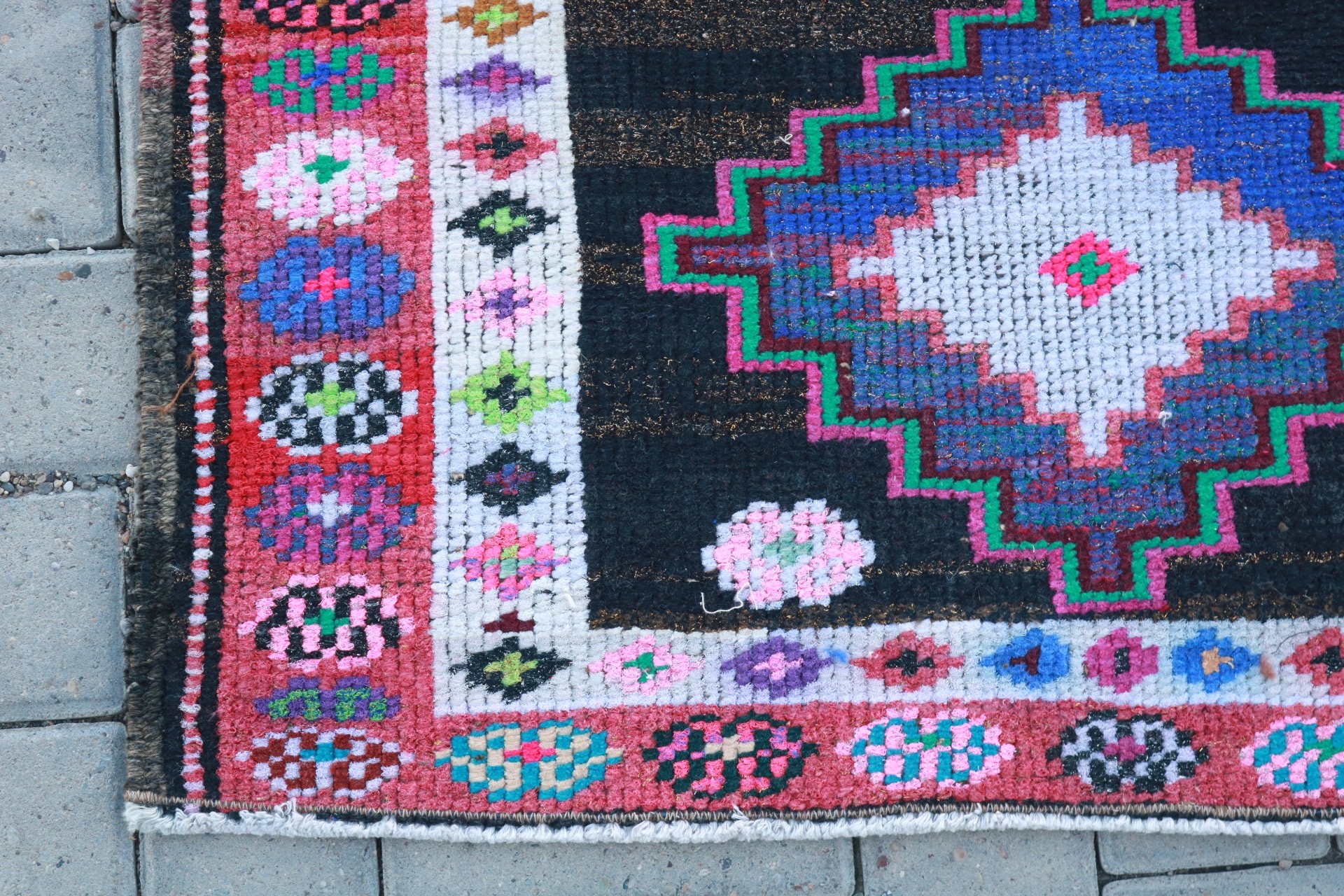 Vintage Rugs, Handwoven Rugs, Colorful Rug, Rugs for Runner, Kitchen Rug, 2.7x11.4 ft Runner Rug, Turkish Rug, Hallway Rug, Stair Rug
