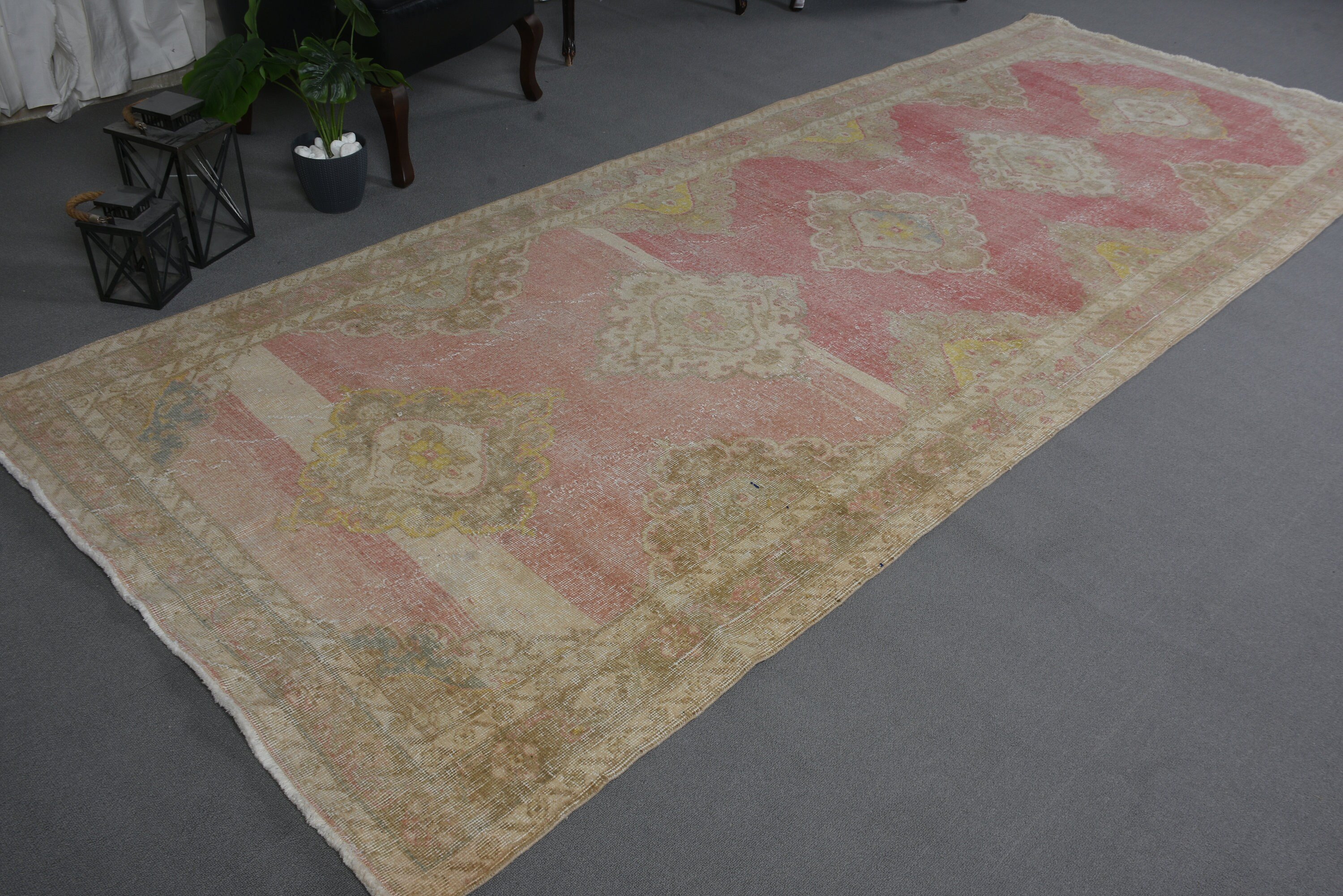 4.7x12.2 ft Runner Halıları, Bildiri Halısı, Lüks Halı, Kırmızı Yer Halıları, Merdiven Halısı, Mutfak Halıları, Koridor Halıları, Türk Halısı, Vintage Halı