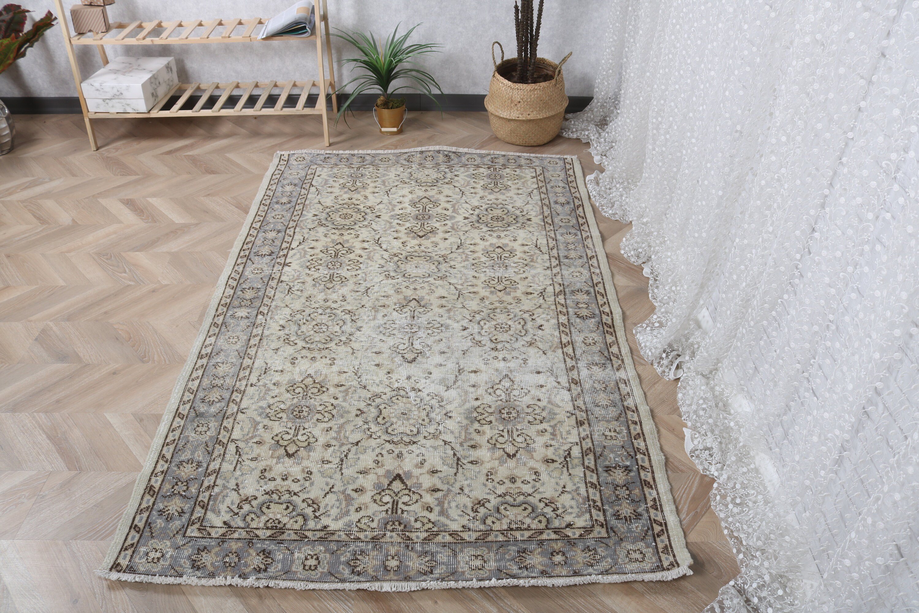 Çocuk Odası Halıları, Türk Halısı, Antika Halılar, Vintage Halı, İç Mekan Halısı, Havalı Halılar, Mutfak Halısı, 4x6,5 ft Alan Halıları, Bej El Dokuma Halı