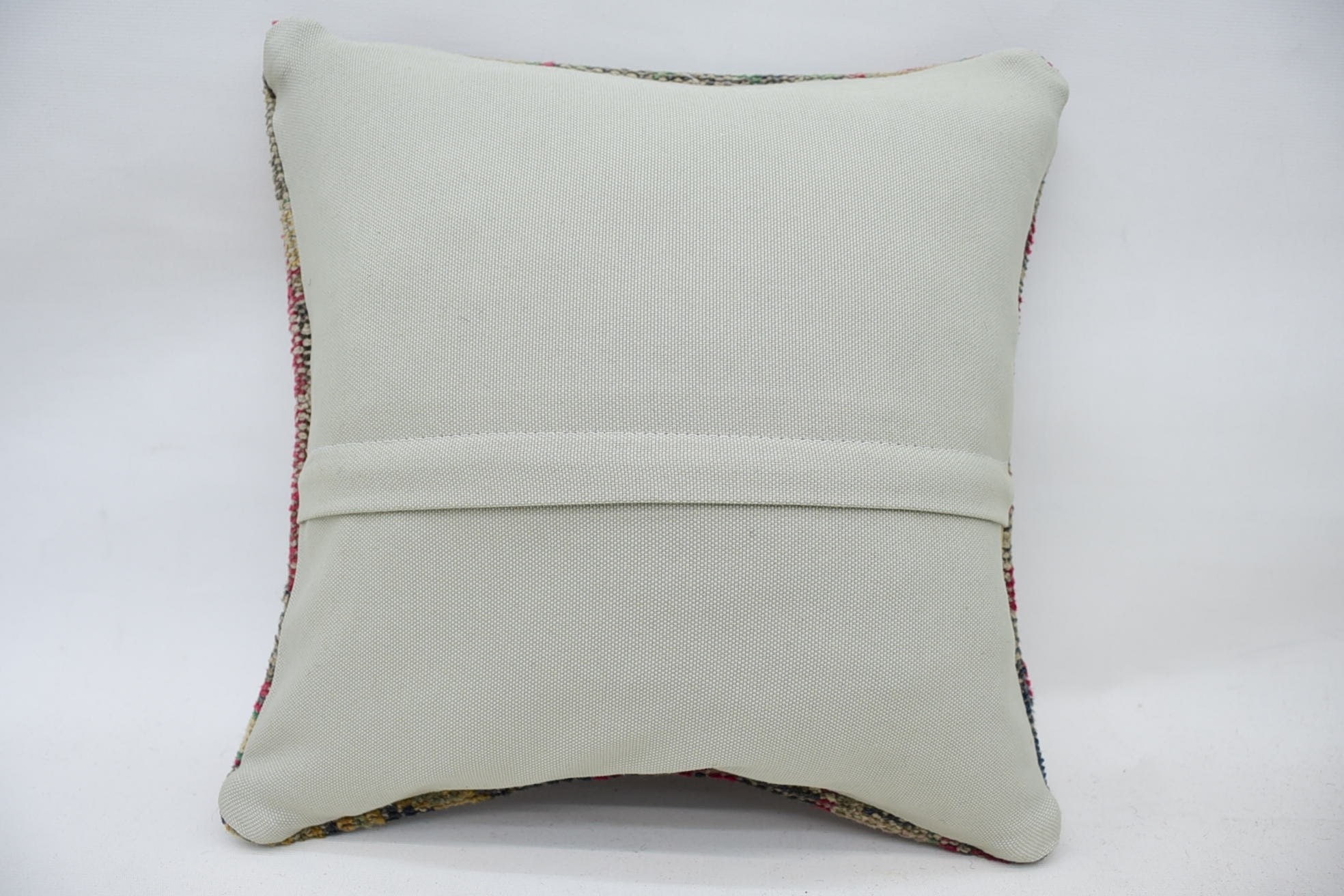 14"x14" Beige Cushion, Vintage Cushion Cover, Boho Pillow, Vintage Kilim Throw Pillow, Ikat Pillow Case, Boho Pillow Sham Cover