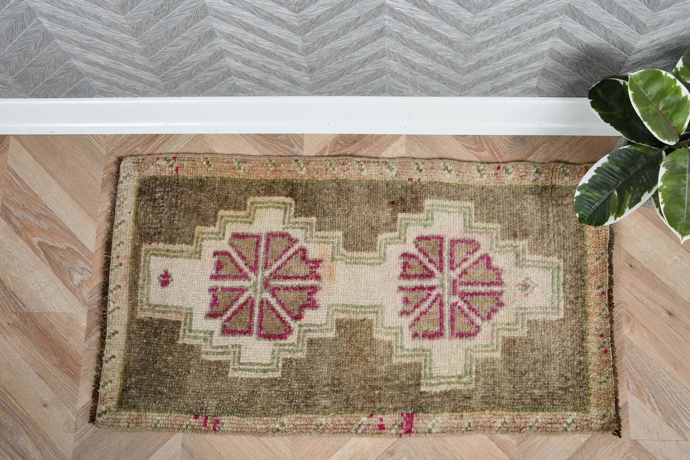 Vintage Halı, Banyo Halıları, Beyaz Yatak Odası Halıları, Oryantal Halı, Türk Halısı, Pastel Halı, Kilim, 1.7x3 ft Küçük Halılar, Giriş Halısı