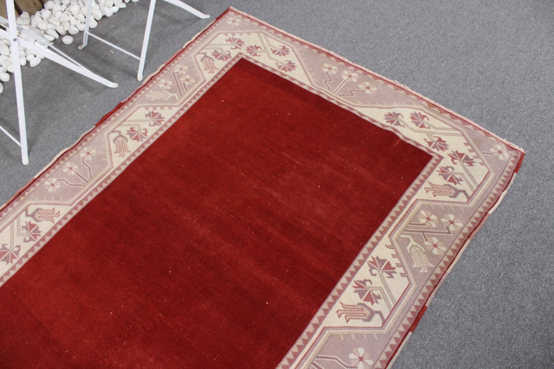 Oriental Rug, Bedroom Rug, Turkish Rug, Vintage Rug, Red Oriental Rugs, Eclectic Rug, 4.2x6.2 ft Area Rug, Kitchen Rugs, Home Decor Rugs