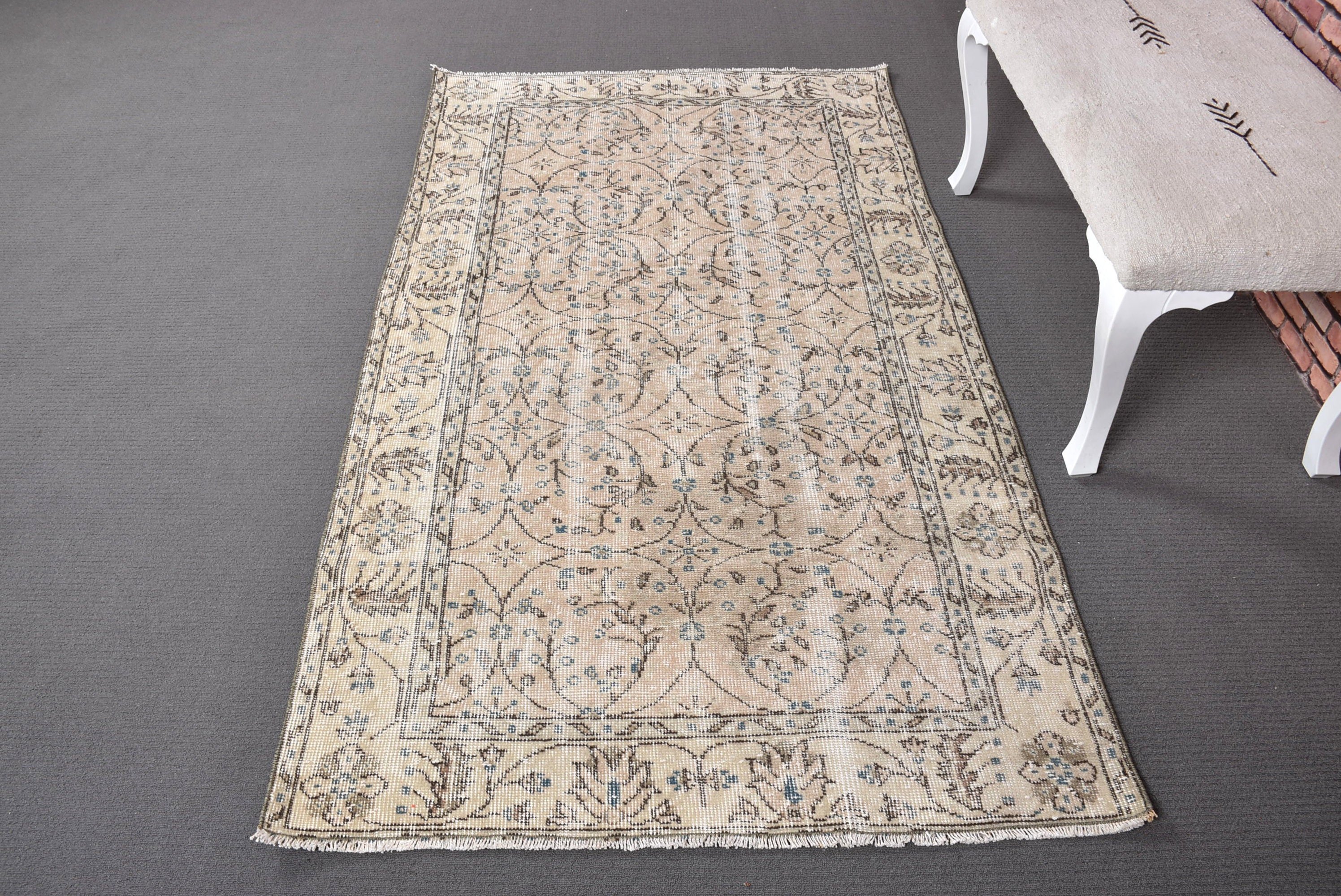 3,7x6,4 ft Accent Halı, Modern Halılar, Yatak Odası Halıları, Mutfak Halıları, Çocuk Odası Halıları, Havalı Halılar, Vintage Halı, Turuncu Yer Halıları, Türk Halıları