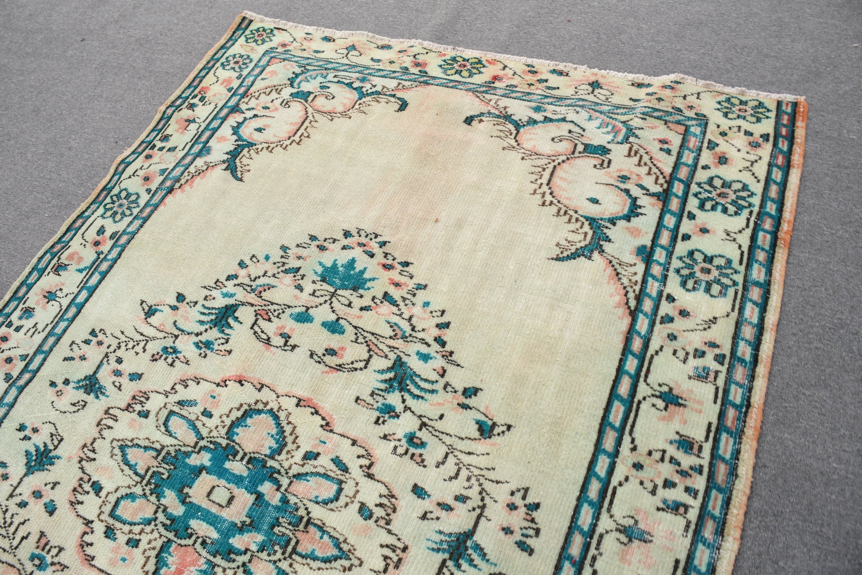 Floor Rug, Oushak Rug, Vintage Rugs, Turkish Rug, Bedroom Rug, Dining Room Rug, Rugs for Salon, 5.6x8.6 ft Large Rug, Beige Antique Rugs