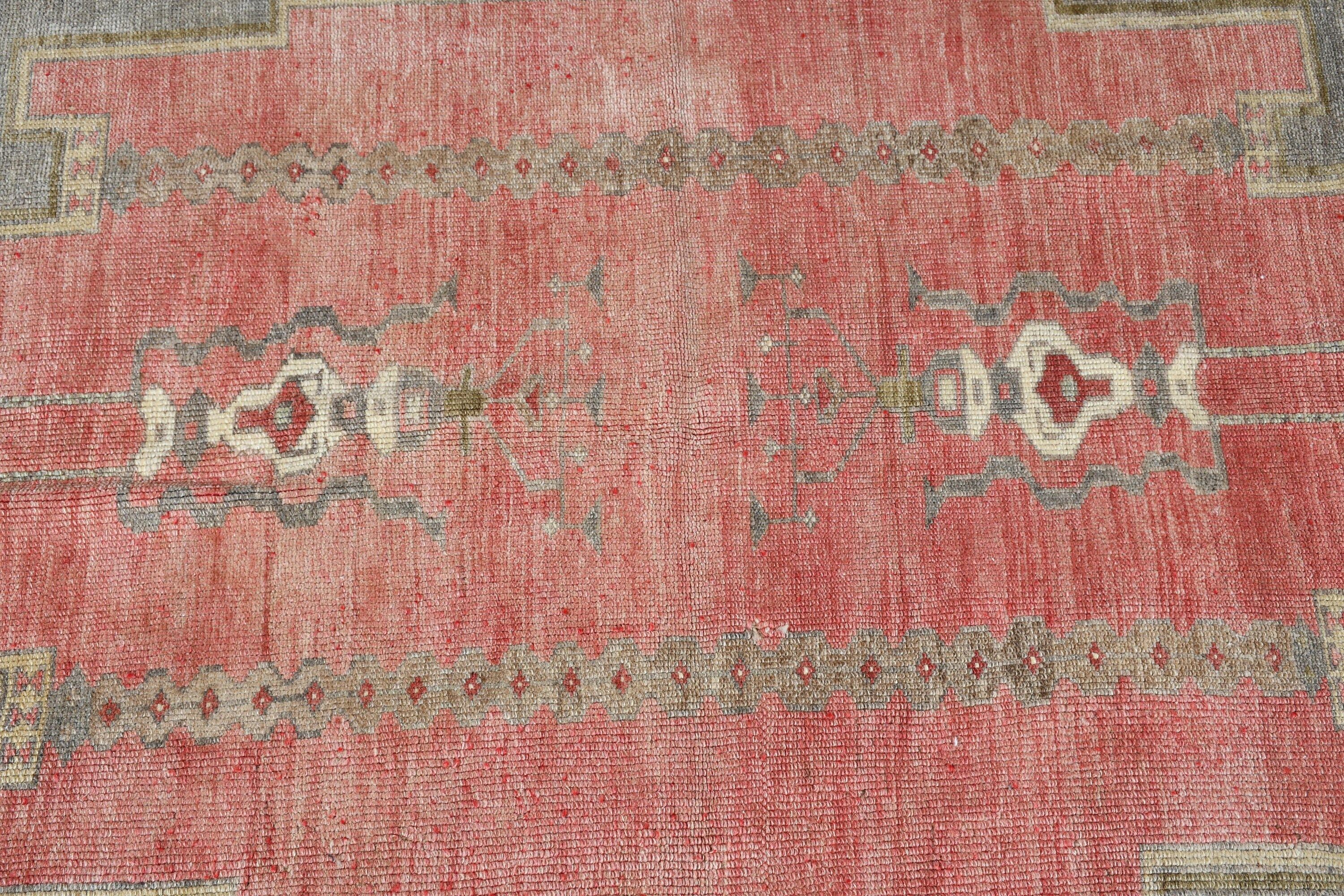 Kırmızı Oushak Halı, Özel Halı, Türk Halısı, Vintage Halı, Çocuk Odası Halıları, Vintage Dekor Halısı, 4,5x7,3 ft Alan Halısı, Oryantal Halılar, Yer Halıları