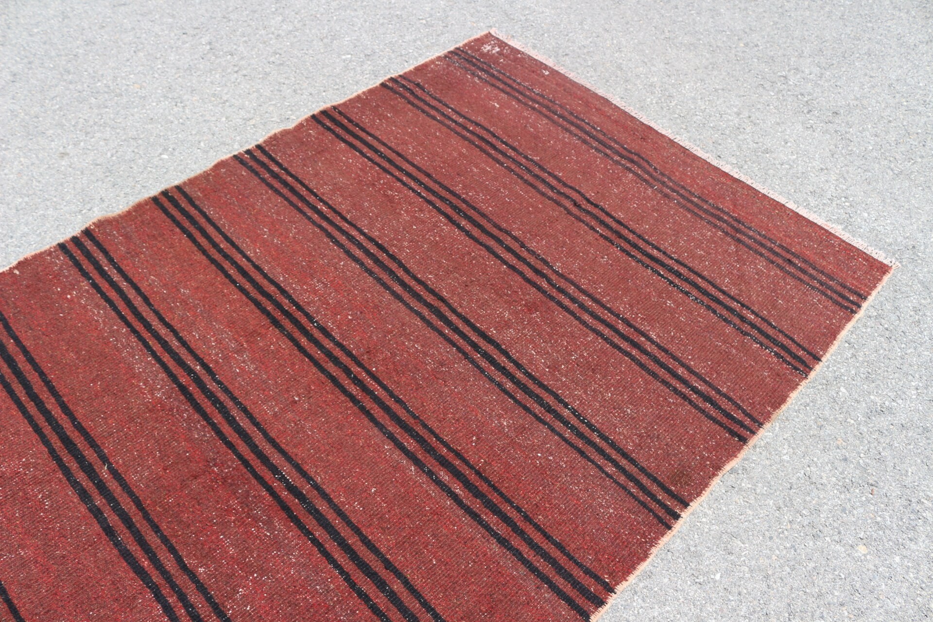 Turkish Rugs, Cool Rugs, Hand Woven Rug, Kilim, Vintage Rug, Kitchen Rug, Bedroom Rug, 4.7x11.3 ft Large Rug, Red Anatolian Rug, Salon Rugs