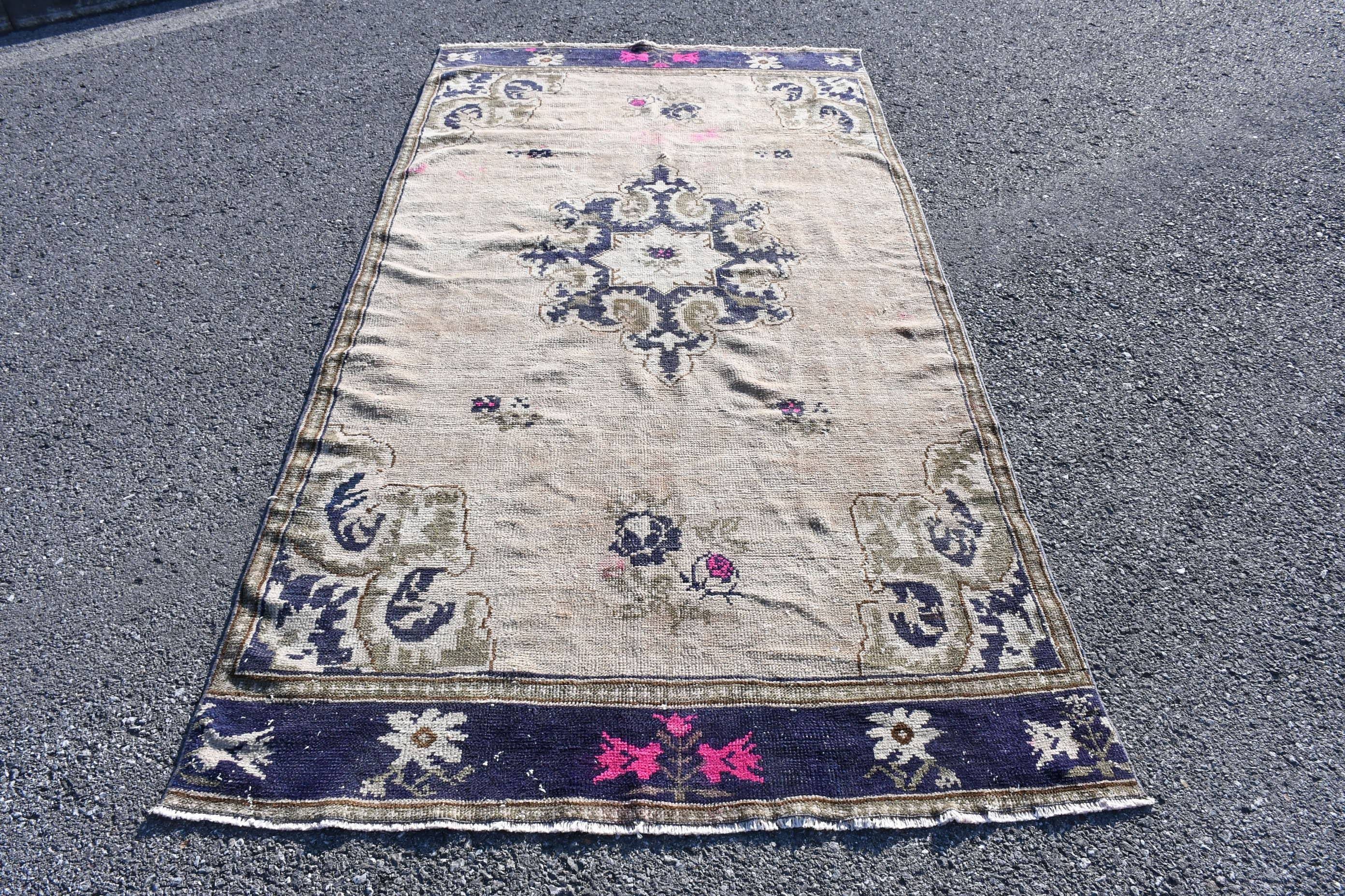 4.6x9.2 ft Large Rug, Oushak Rugs, Turkish Rug, Kitchen Rug, Vintage Rugs, Bronze Moroccan Rug, Living Room Rug, Dining Room Rug, Muted Rug