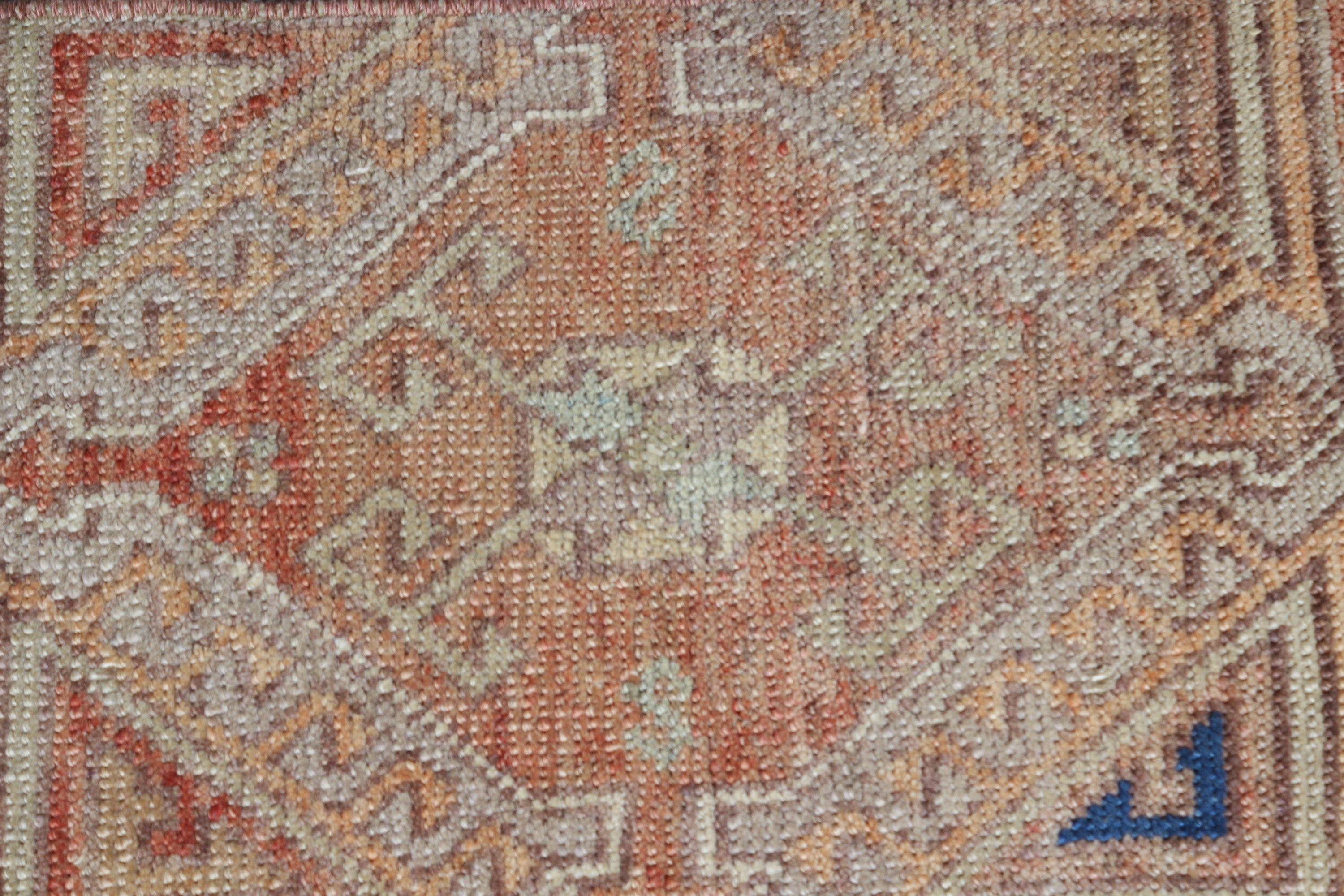 Bedroom Rug, Tribal Rug, Vintage Rugs, Kitchen Rugs, Orange Anatolian Rug, Turkish Rugs, 1x3.5 ft Small Rugs, Home Decor Rug