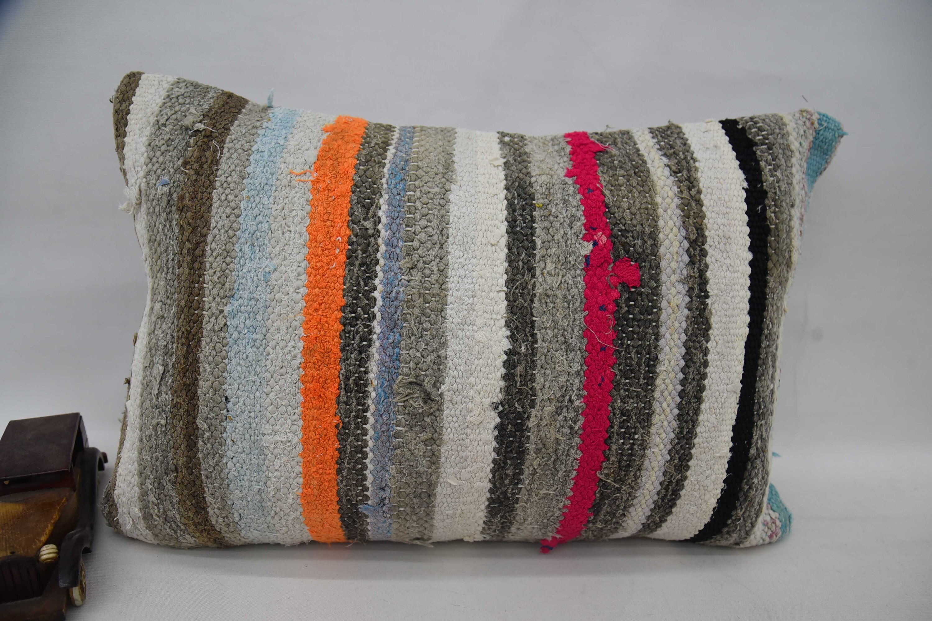 Interior Designer Pillow, 16"x24" Brown Pillow Cover, Boho Pillow Sham Cover, Turkish Kilim Pillow, Ethnic Pillow Cover Pillow Cover