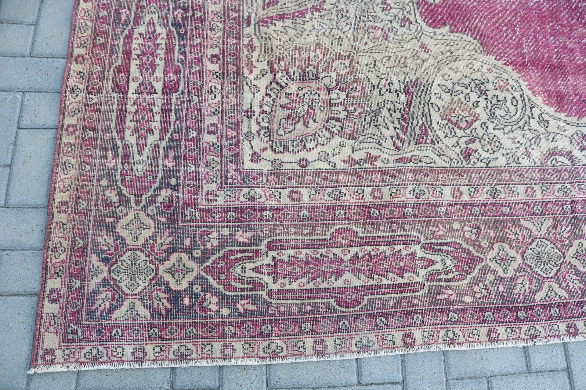 Vintage Halılar, Oturma Odası Halısı, Salon Halıları, Fas Halıları, 12.1x14.4 ft Büyük Boy Halı, Aztek Halısı, Salon Halıları, Oryantal Halılar, Türk Halısı