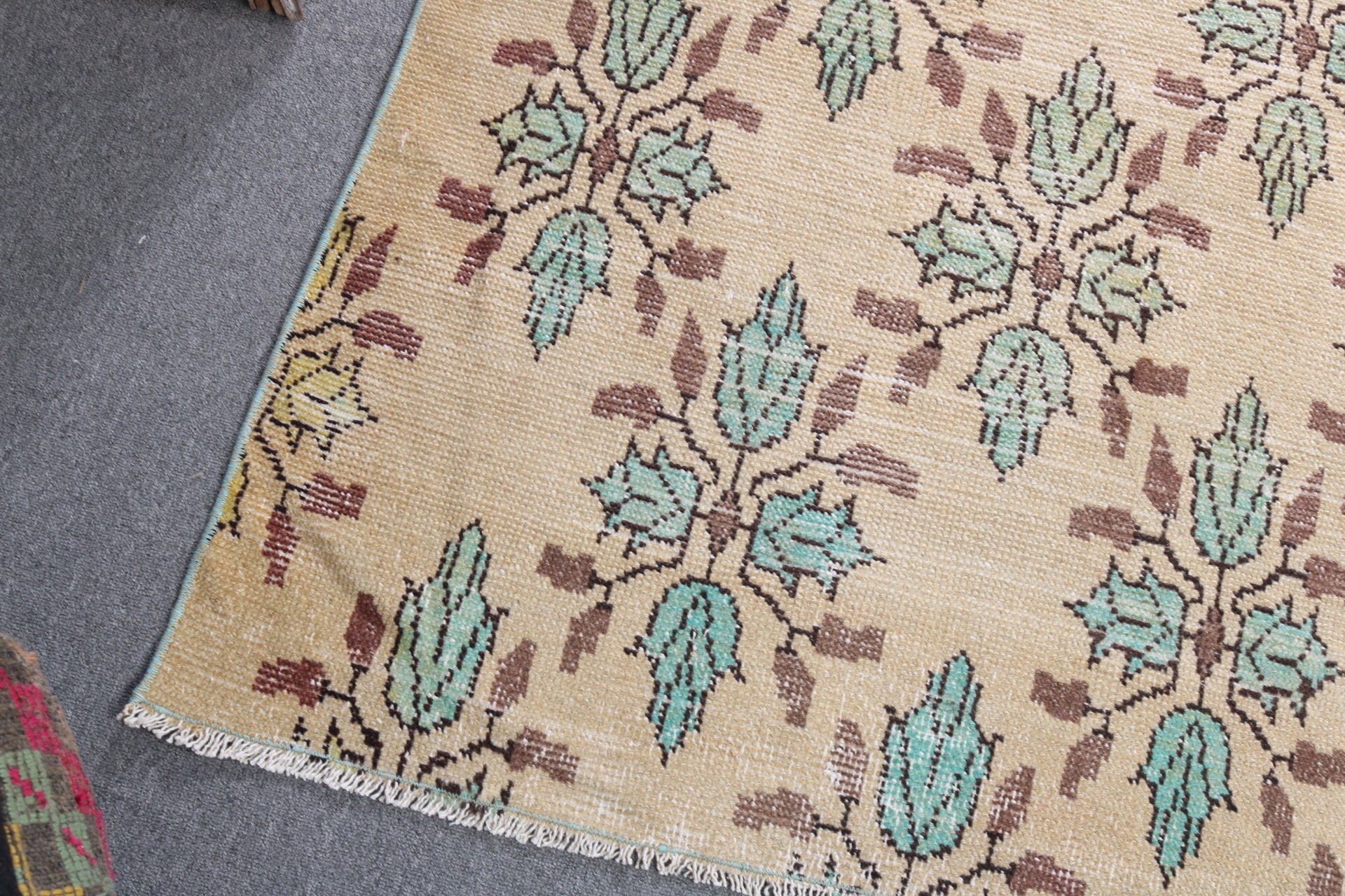 5.4x7.8 ft Büyük Halı, Vintage Halı, Boho Halılar, Kahverengi Modern Halılar, Aztek Halısı, Büyük Boho Halıları, Açıklama Halıları, Türk Halısı, Yemek Odası Halıları