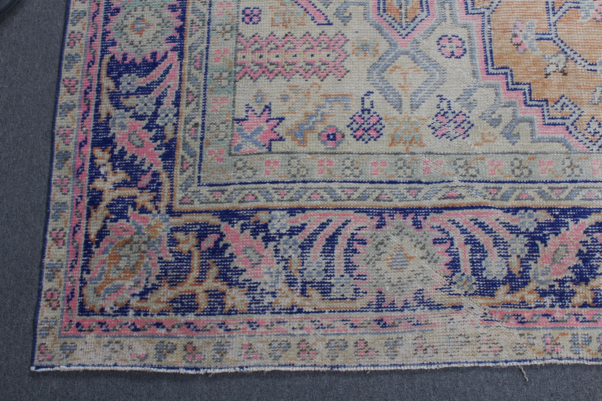 Eski Halı, Turuncu Yün Halı, Oturma Odası Halıları, Yemek Odası Halısı, Vintage Halı, Türk Halısı, Harika Halılar, 8,7x12,3 ft Büyük Boy Halılar