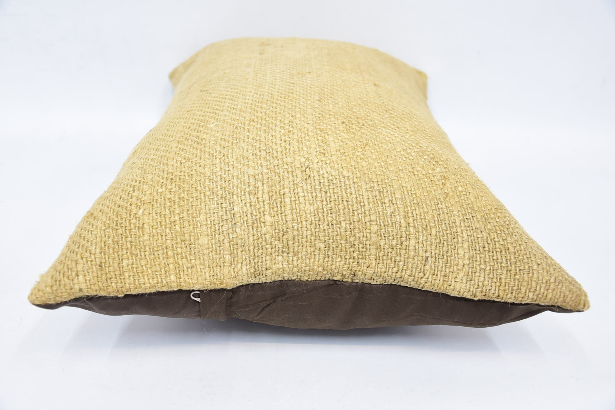 Oriental Pillow Case, Vintage Kilim Pillow, Turkish Pillow, Turkish Bench Pillow, Kilim Pillow Cover, 16"x24" Beige Cushion Cover