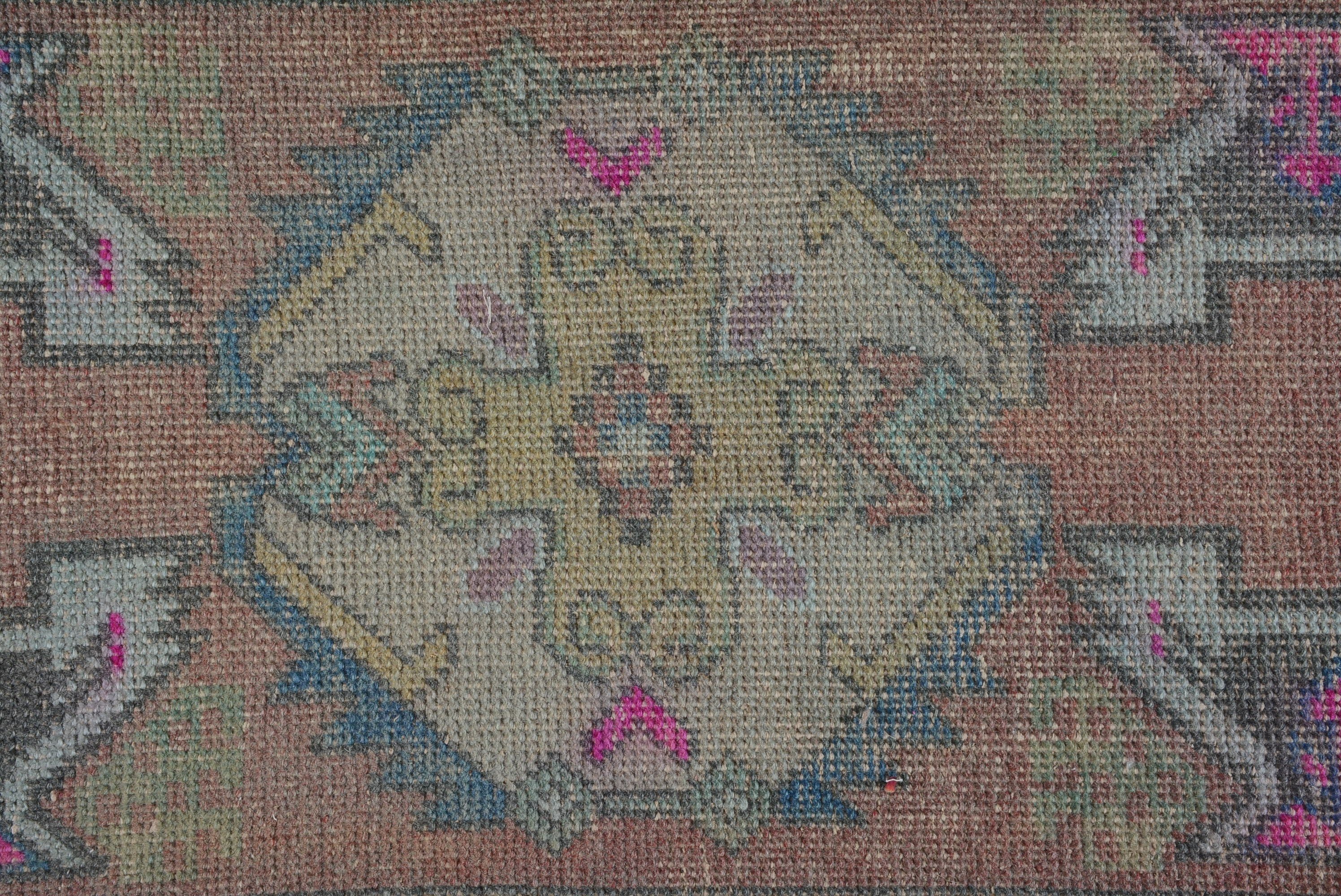 Fas Halısı, Turuncu Antika Halı, Vintage Halılar, Giriş Halısı, Giriş Halısı Halıları, 1.6x3.1 ft Küçük Halı, Türk Halısı, Kapı Paspası Halısı