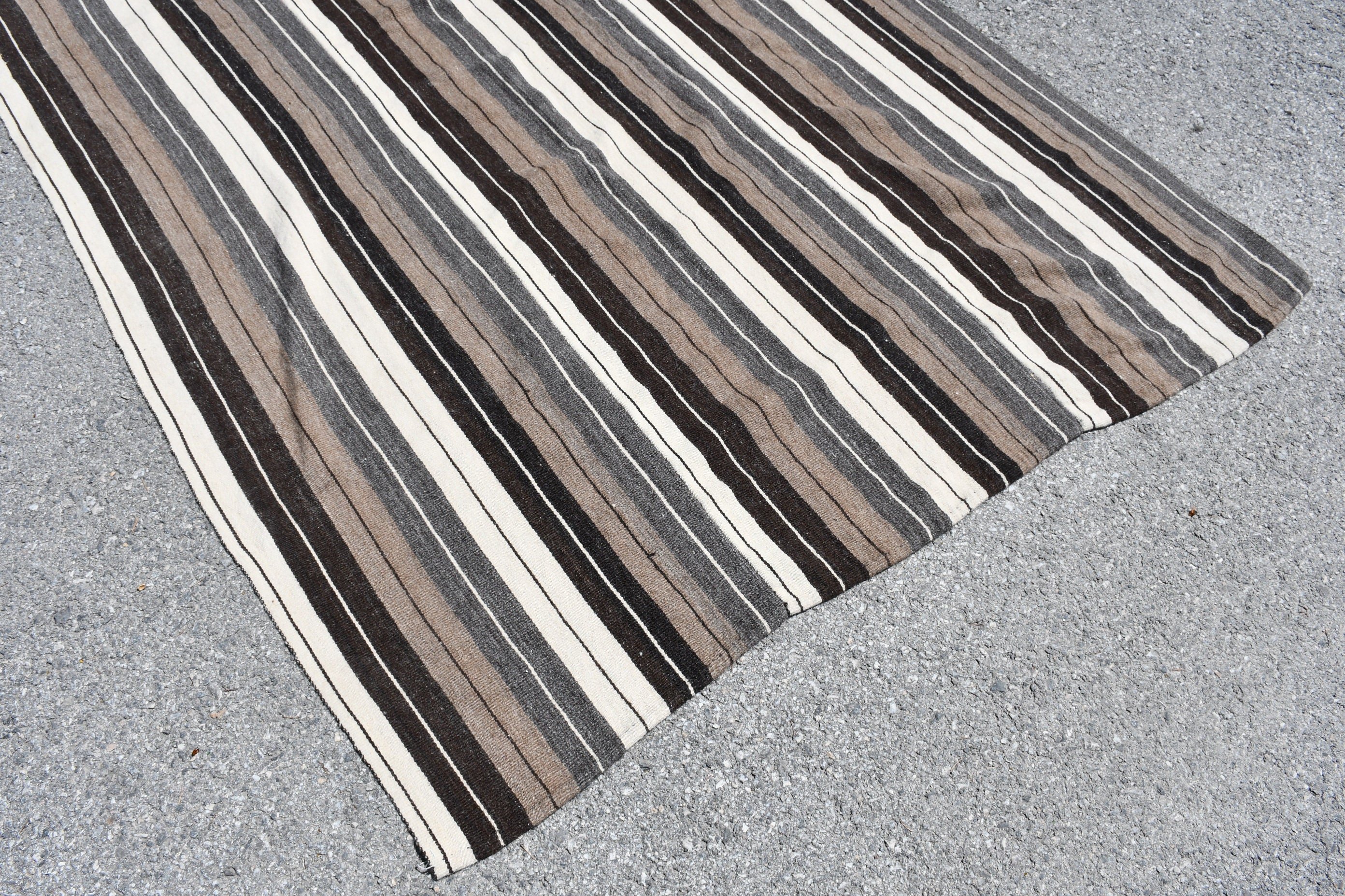 Kitchen Rug, Dining Room Rug, 5.2x8.6 ft Large Rug, Oushak Rug, White Home Decor Rug, Kilim, Turkish Rug, Living Room Rugs, Vintage Rugs
